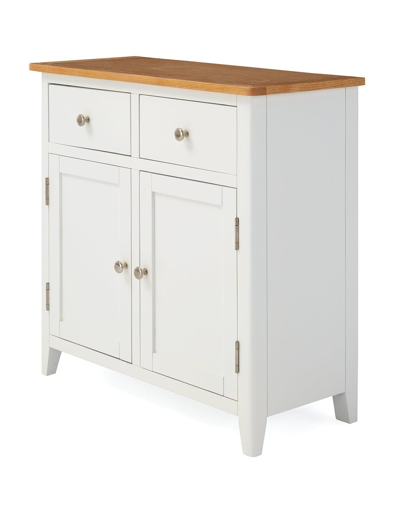 Image 3 of 7 of Very Home Harbour Ready Assembled Sideboard 2 Door,&nbsp;2 Drawer - White/Oak