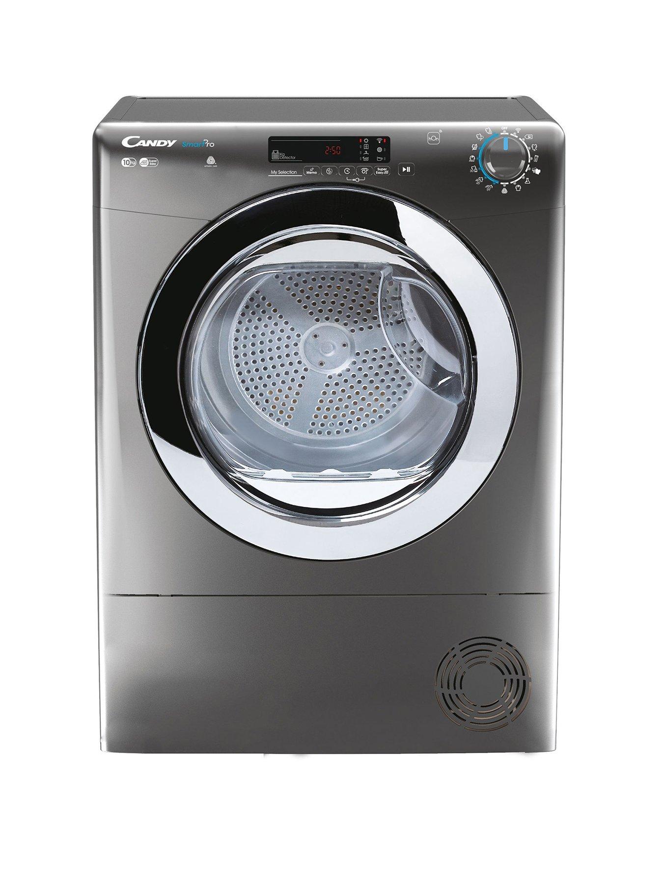 Product photograph of Candy Csoe C10dcgr-80 10kg Tumble Dryer - Graphite from very.co.uk