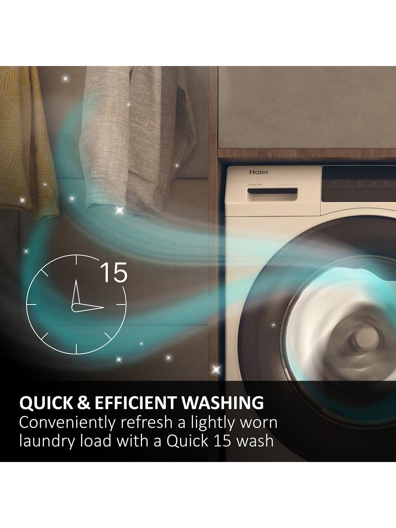 Image 2 of 8 of Haier I-Pro Series 3 HWD90-B14939S8 9kg/6kg 1400 rpm Spin Washer Dryer - Graphite