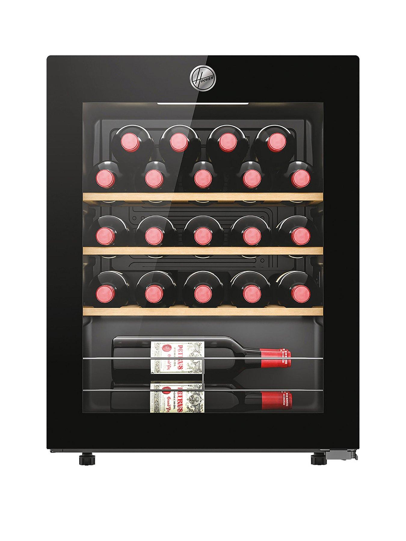 Product photograph of Hoover How023k 23 Bottle Capacity Wine Cooler With Wifi - Black from very.co.uk