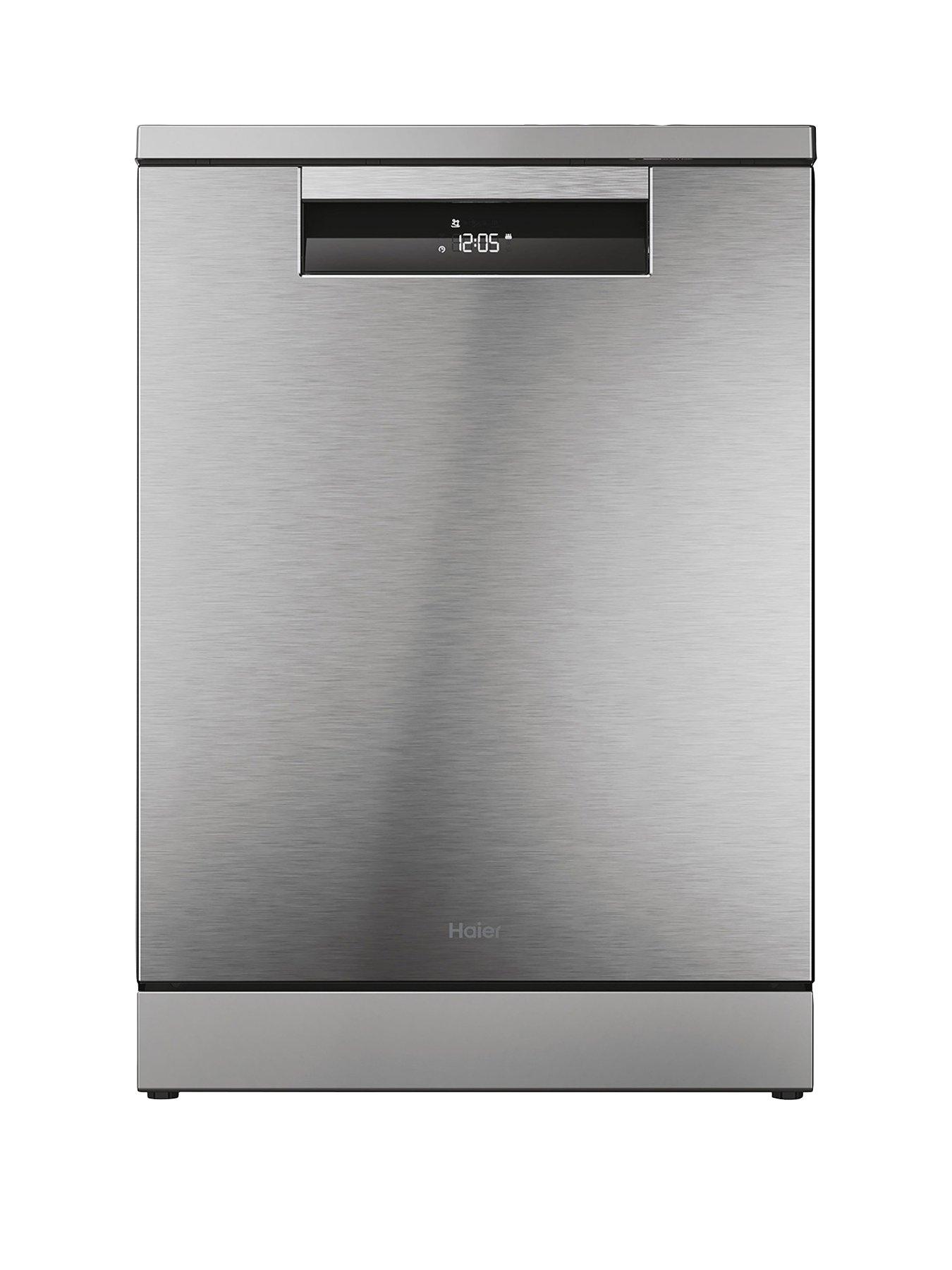 Product photograph of Haier I-pro Shine Xf 5c4m1x-80 Full Size Dishwasher 15-place Setting Wifi - Stainless Steel from very.co.uk