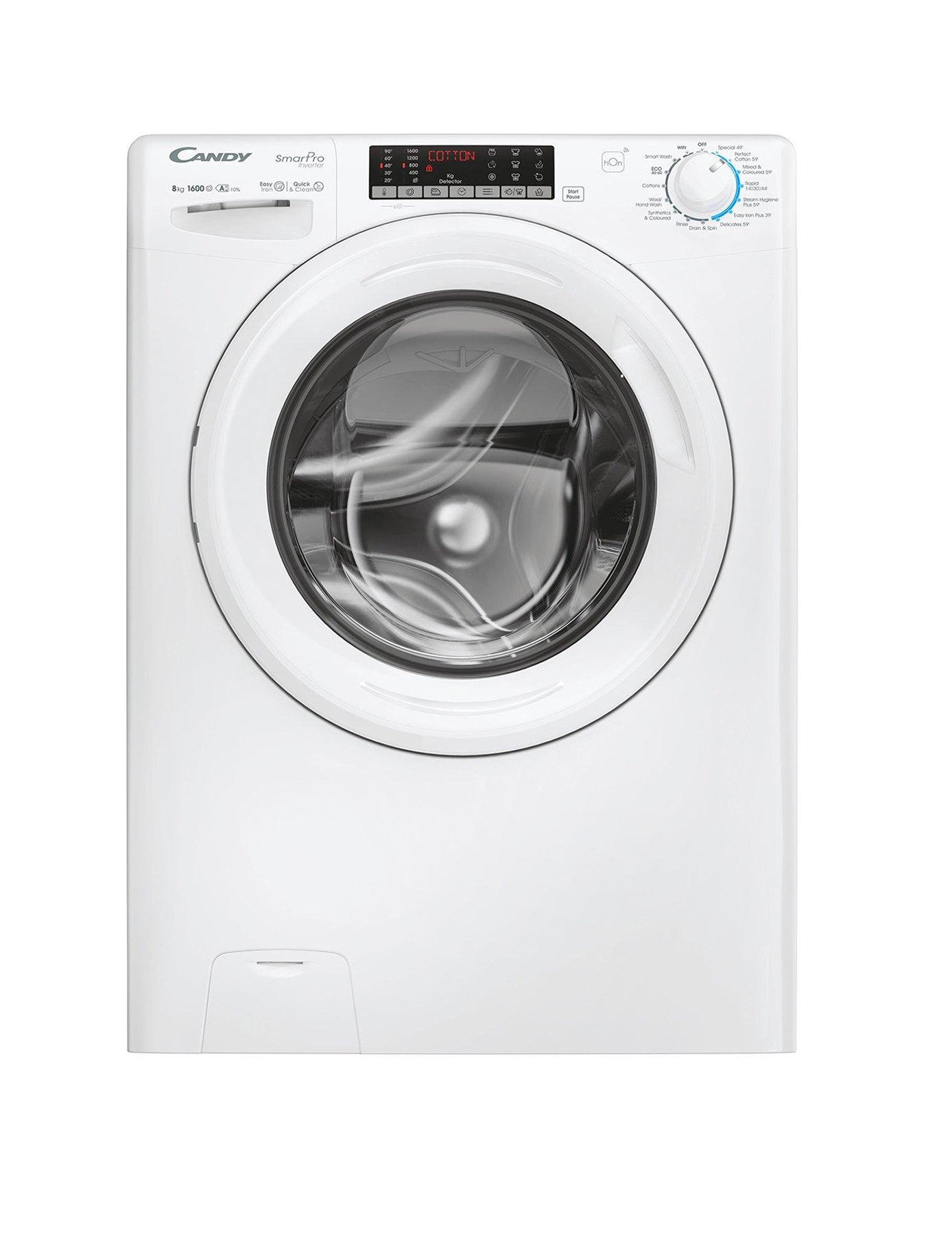 Candy CSO 686TWM6-80 8kg Load, 1600 Spin Smart Pro Inverter Washing Machine - White