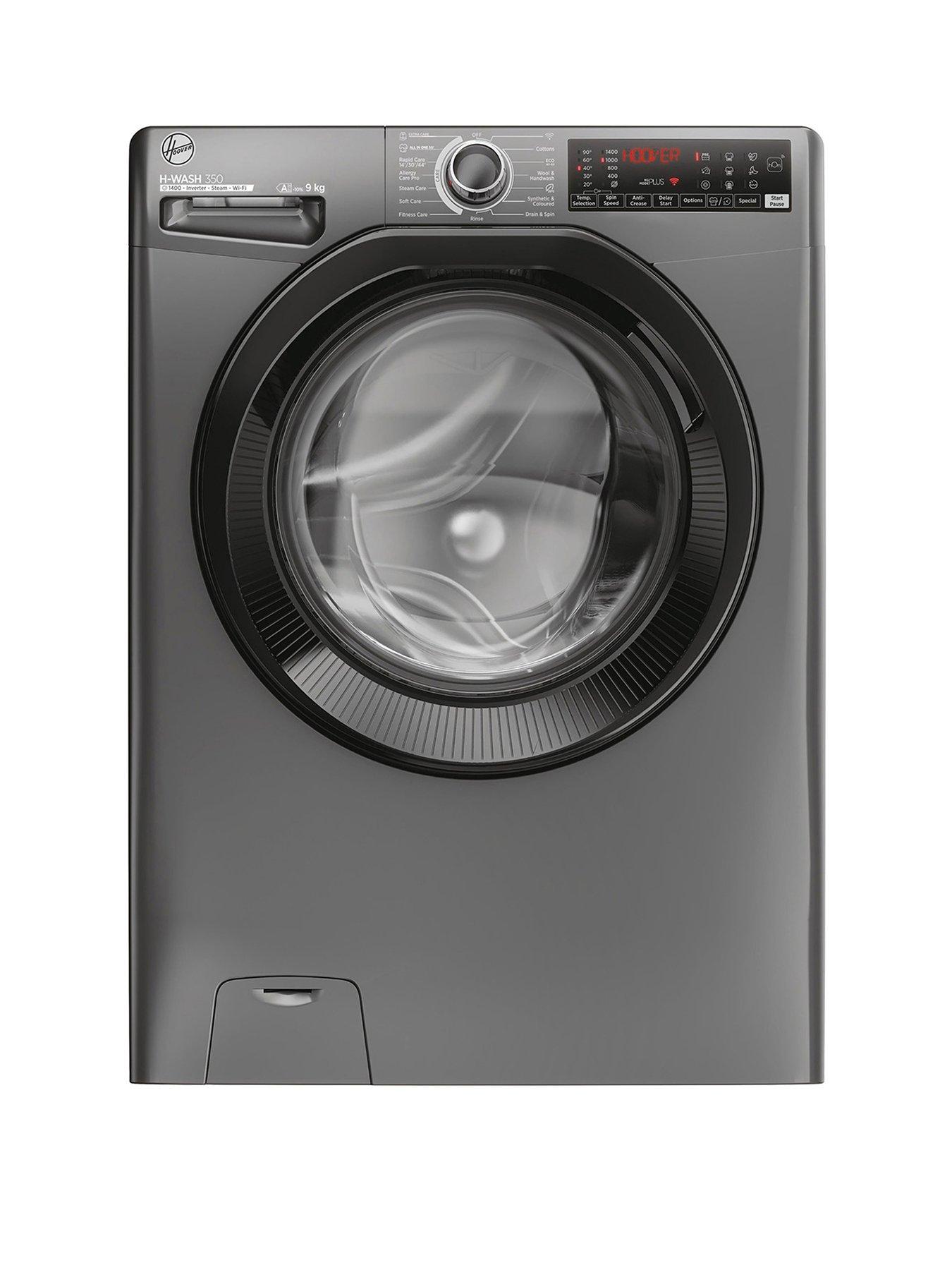 Hoover H-Wash 350 H3Wps496Tambr6-80 9Kg Washing Machine, 1400 Spin, A Rated, Wifi - Anthracite