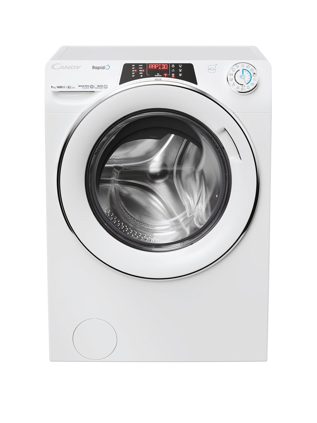 Product photograph of Candy Ro1696dwmc7 1-80 9kg 1600 Spin Washing Machine - White from very.co.uk