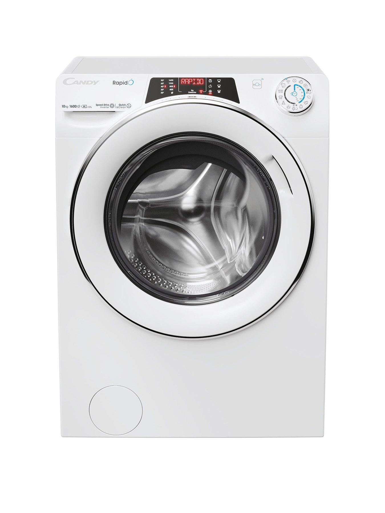 Product photograph of Candy Ro16106dwmc7-80 10kg 1600 Spin Washing Machine - White from very.co.uk