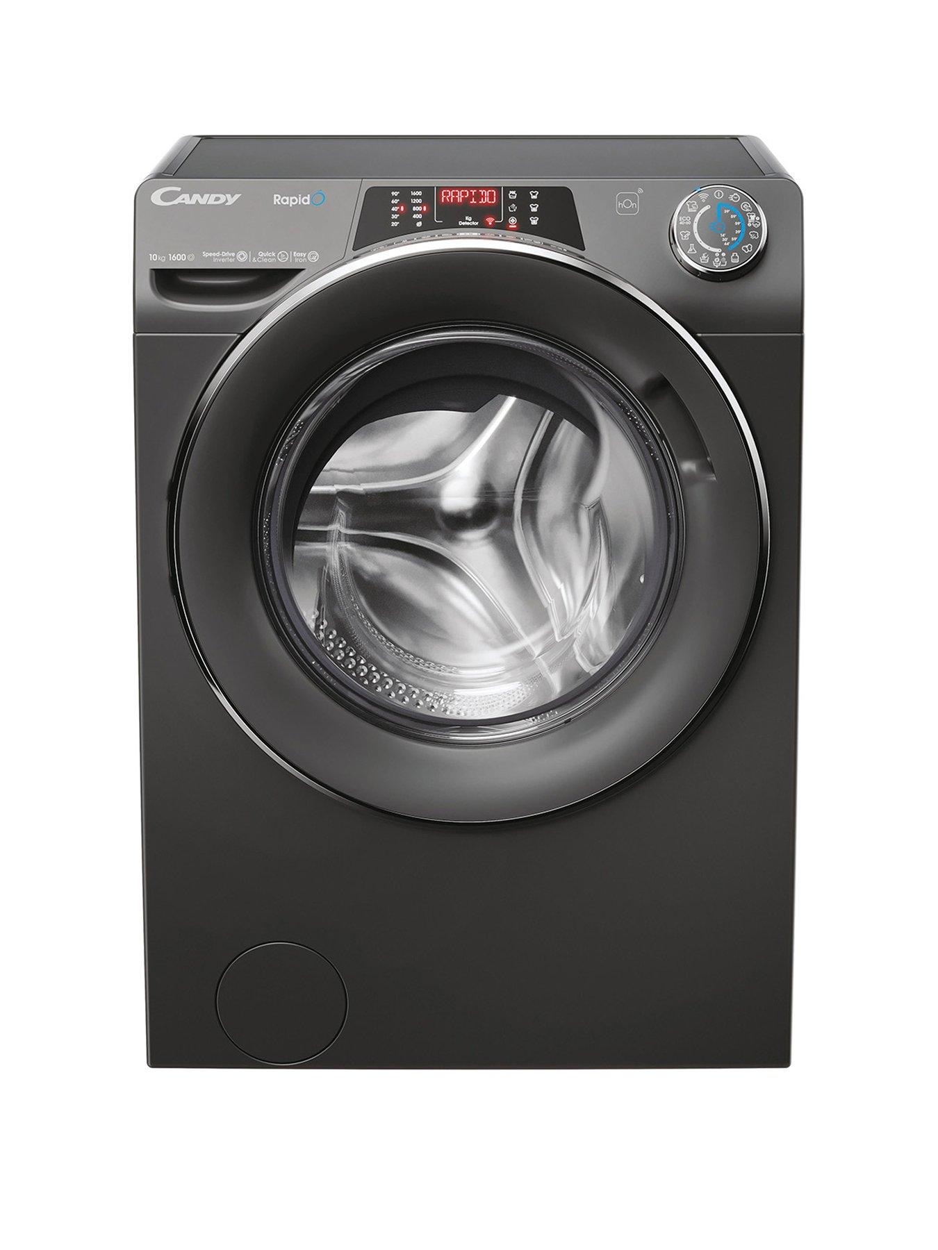 Product photograph of Candy Ro16106dwmcr7-80 10kg 1600 Spin Washing Machine - Graphite from very.co.uk