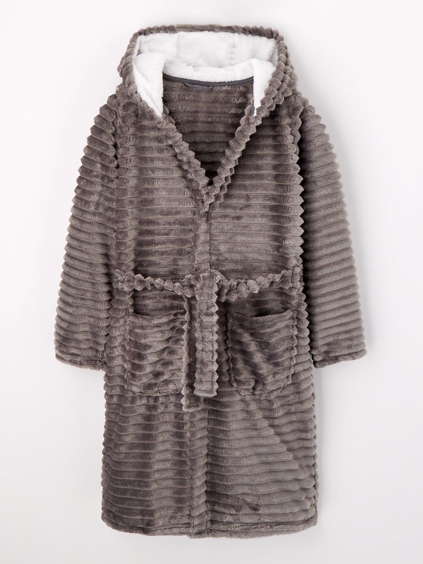 Boys grey dressing gown hotsell