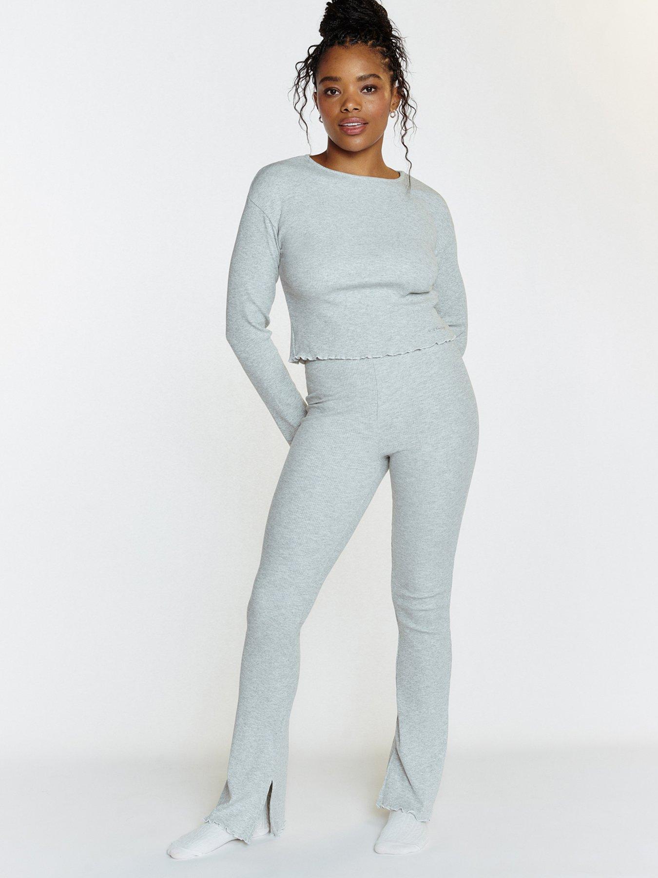 boux-avenue-ribbed-flare-grey