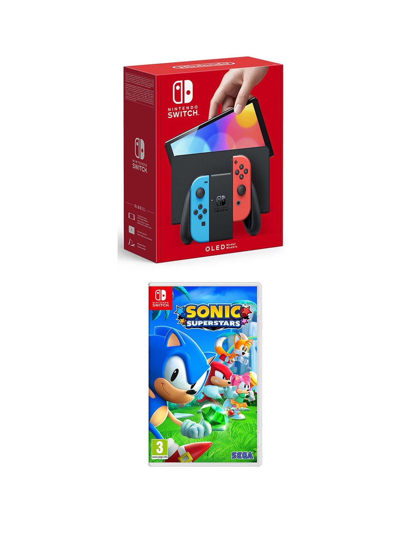 undefined Nintendo Switch HW (OLED Model) Neon Blue/Neon Red & SONIC SUPERSTARS