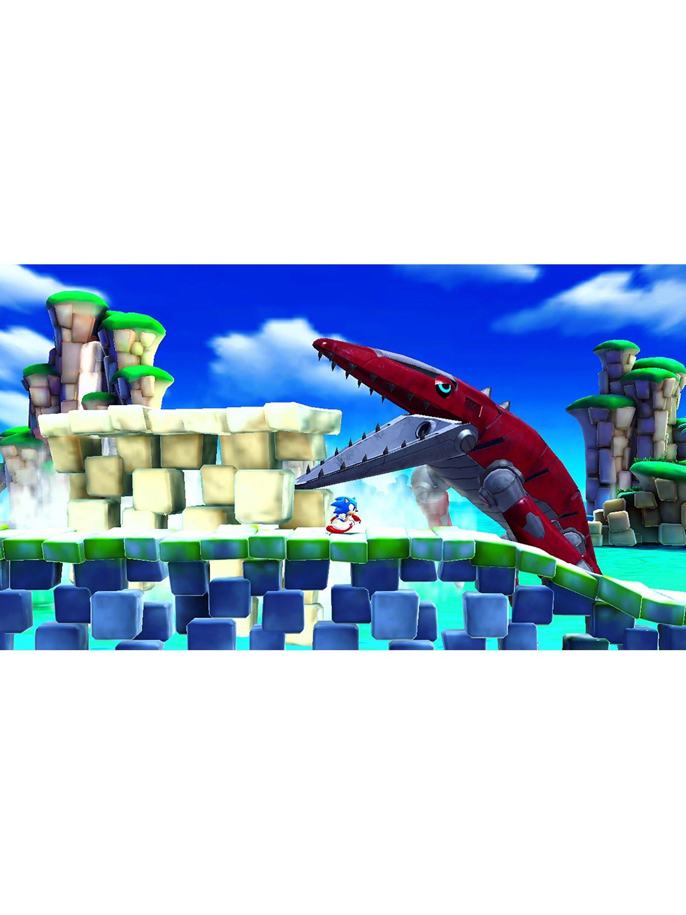 Image 4 of 7 of Nintendo Switch OLED Nintendo Switch HW (OLED Model) Neon Blue/Neon Red & SONIC SUPERSTARS