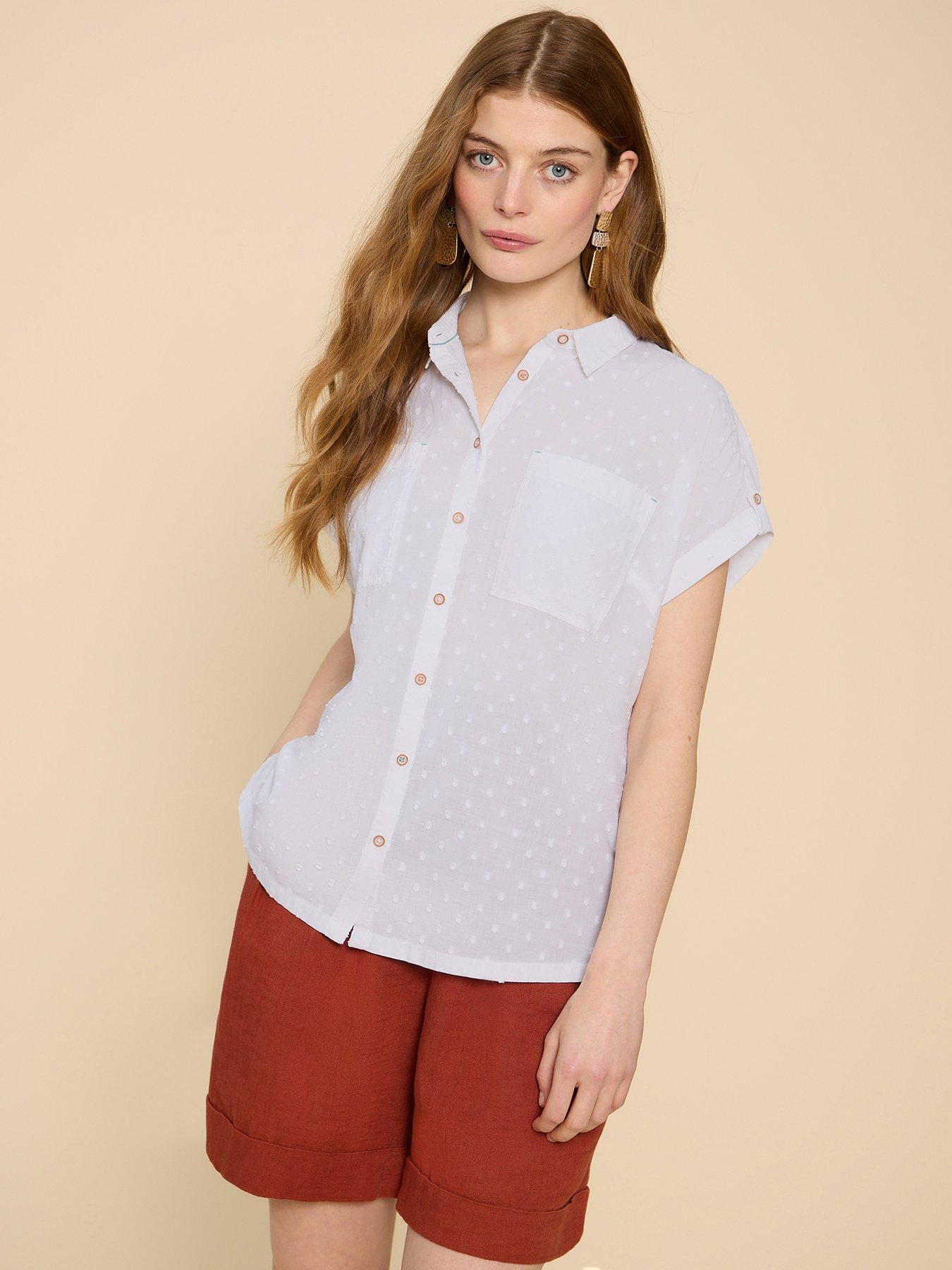 undefined Ellie Cotton Shirt - Cream
