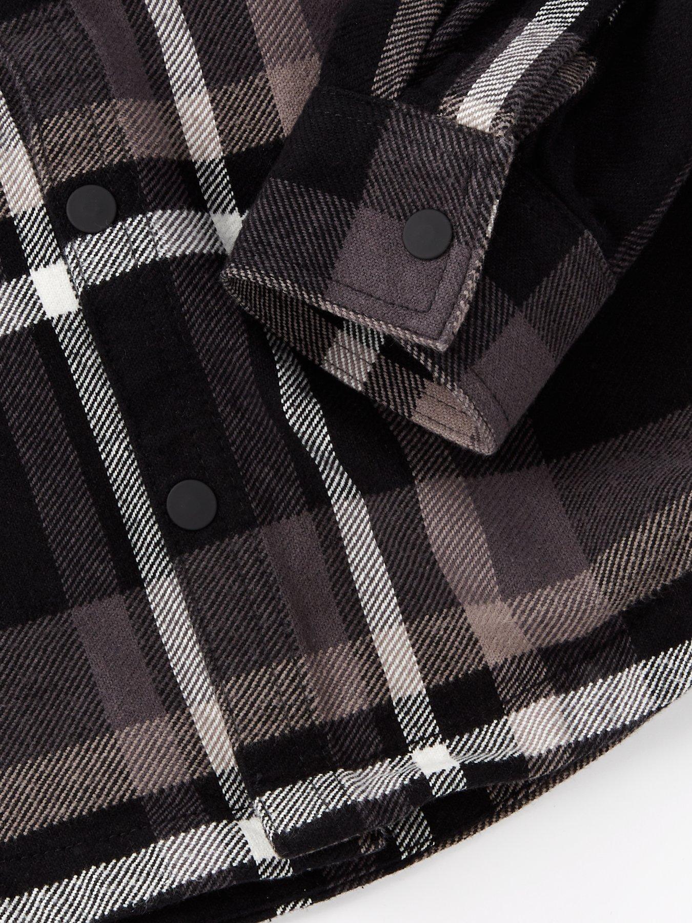 Image 4 of 4 of V by Very Boys Monochrome Hooded Overshirt - Multi