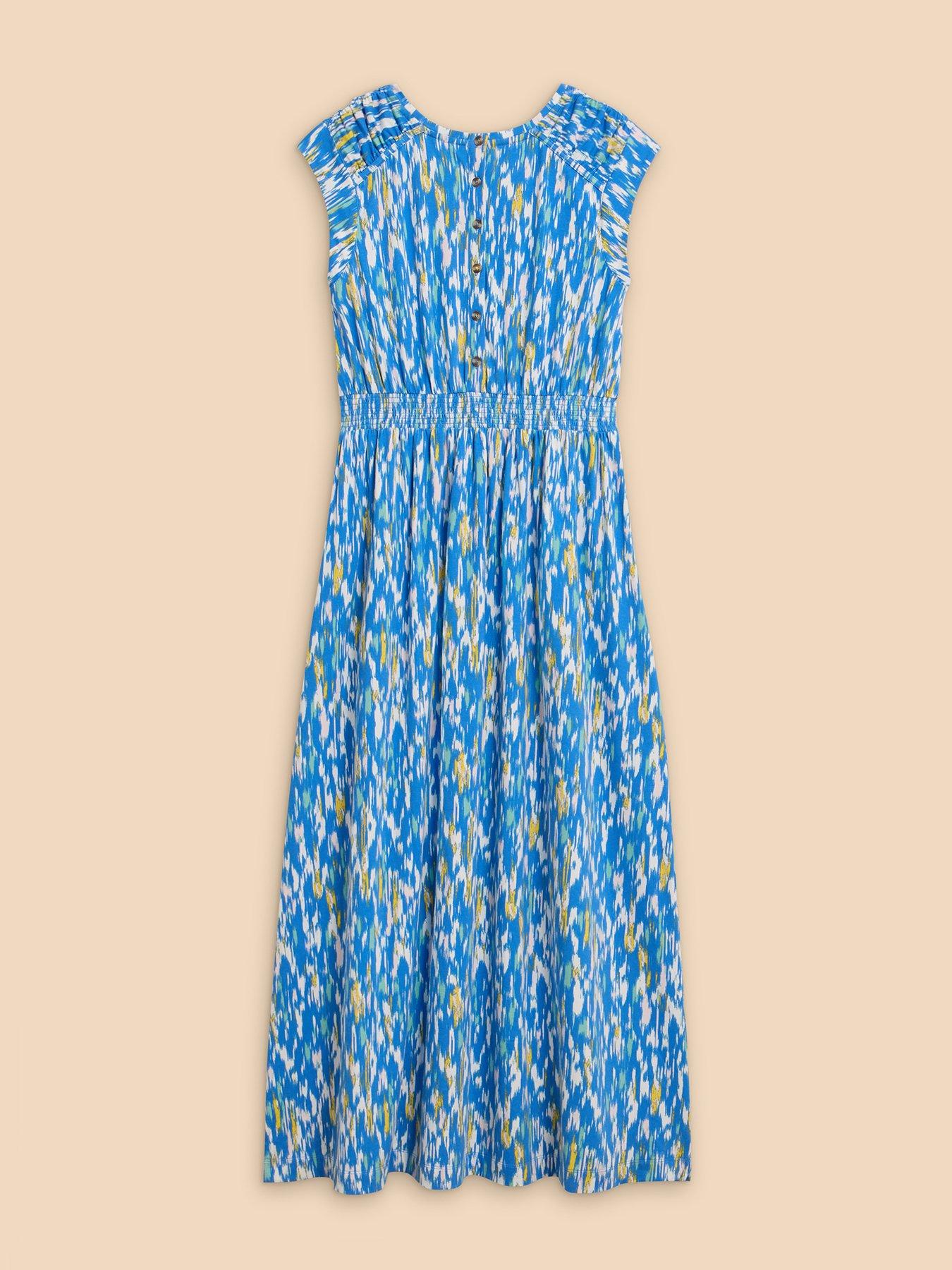 White Stuff Darcie Jersey Maxi Dress - Blue | Very.co.uk