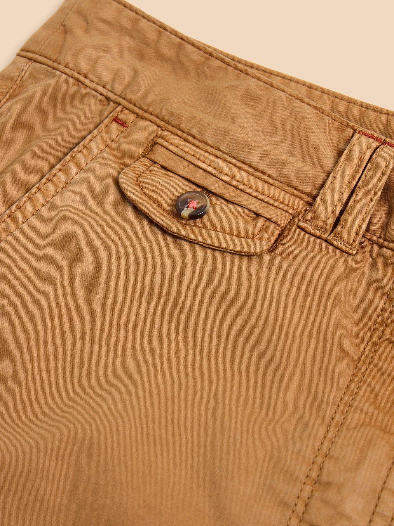 Image 6 of 6 of White Stuff Hayley Chino Shorts - Brown