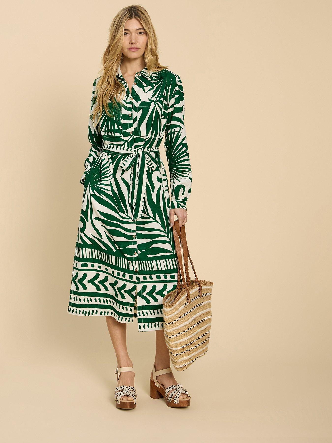 undefined Toni Shirt Dress - Green