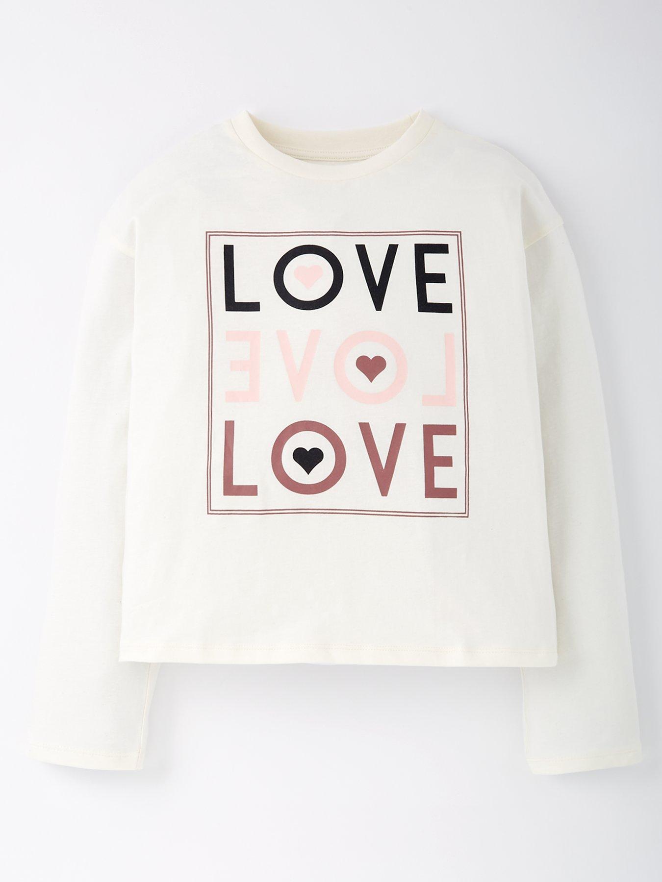 undefined Girls Love Single T-shirt - Cream