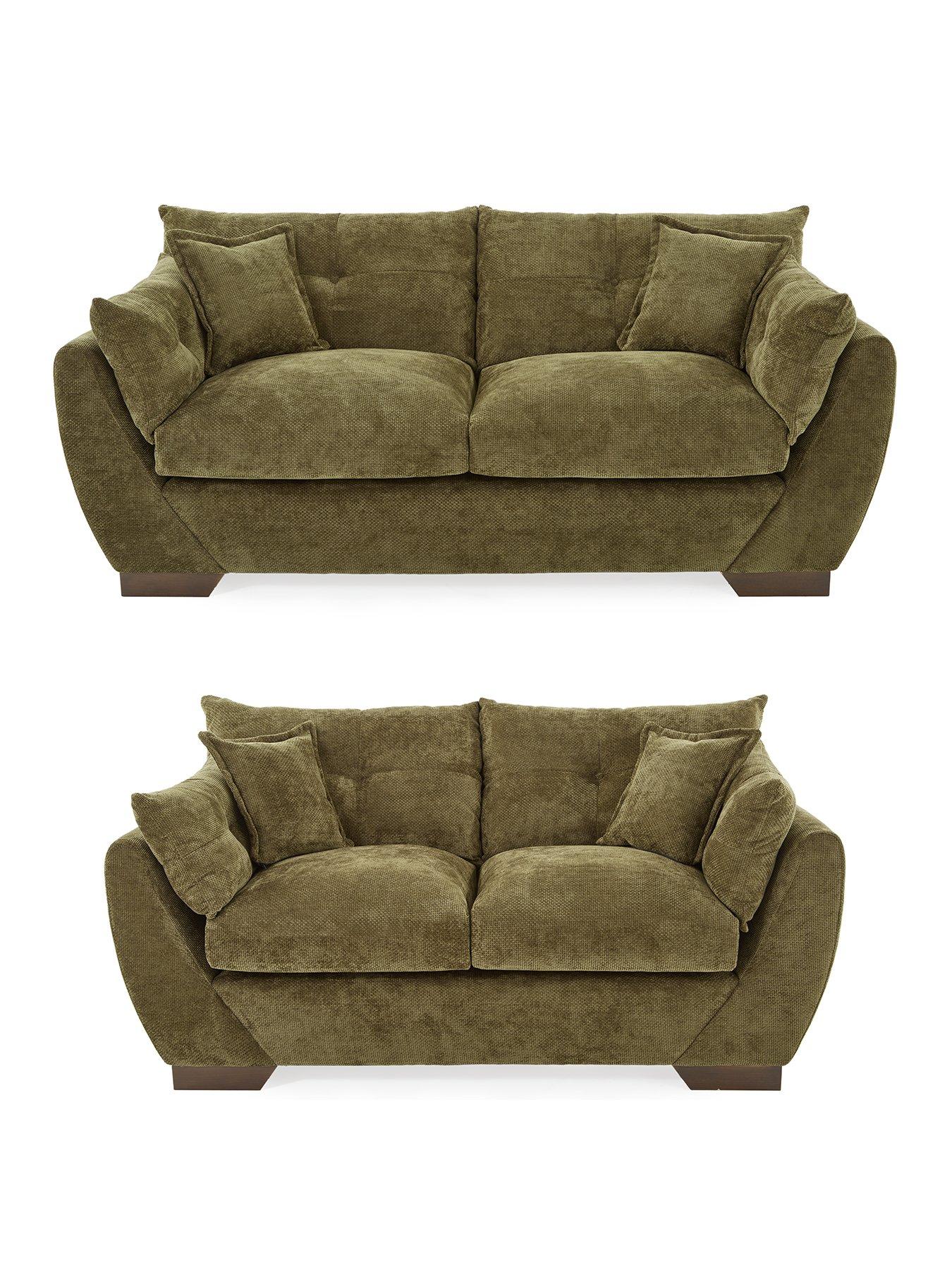 Product photograph of Very Home Palermo 3 2 Seater Sofa Set Buy Amp Save from very.co.uk