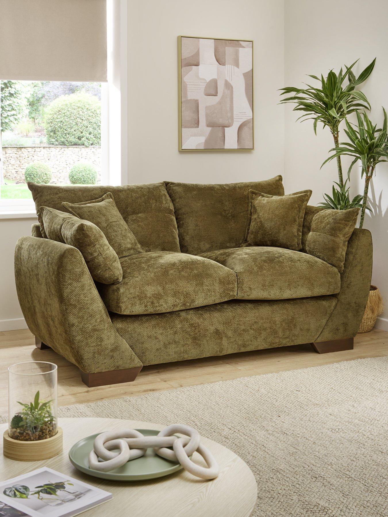 Product photograph of Very Home Palermo Fabric 2 Seater from very.co.uk