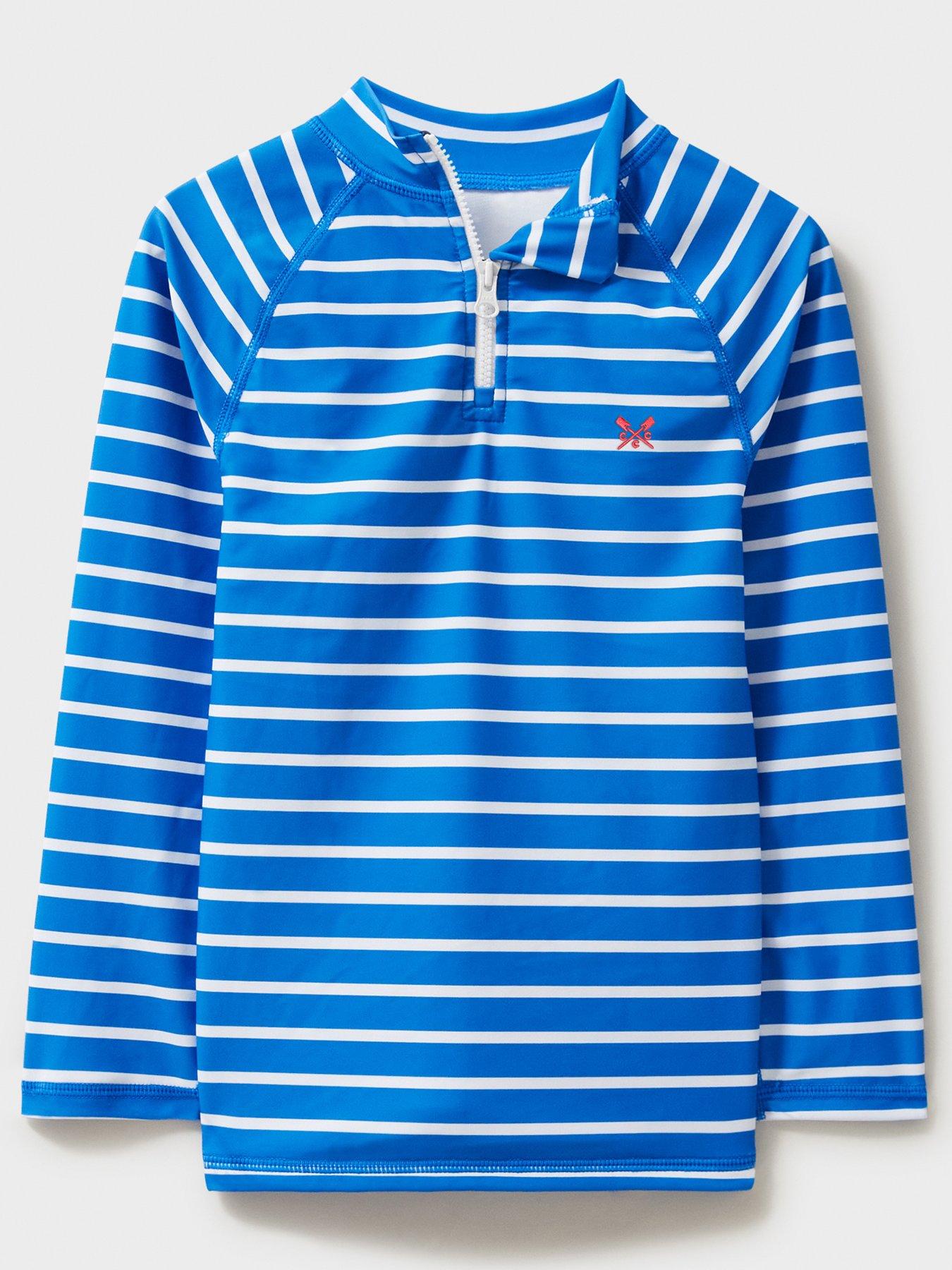 undefined Boys Breton Rash Vest - Blue