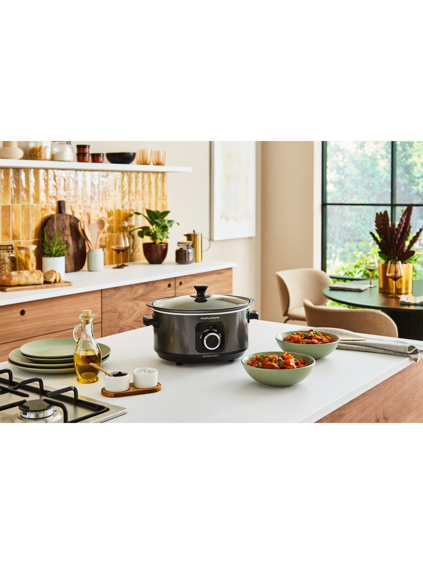 Morphy Richards Sear And Stew Black Slow Cooker 3.5L Dishwasher
