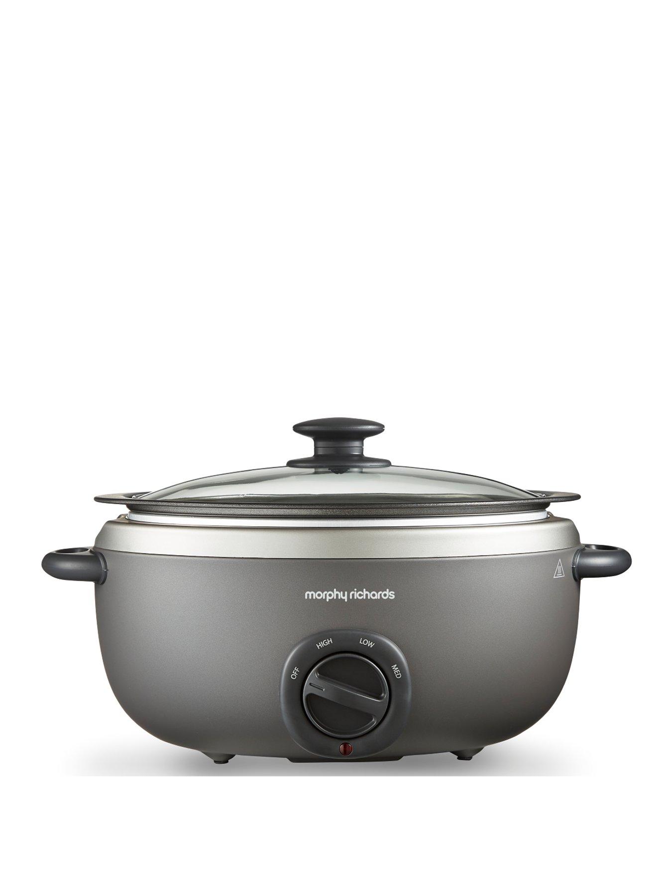 Image 1 of 8 of Morphy Richards Sear and Stew Titanium Slow Cooker 6.5L - Oval