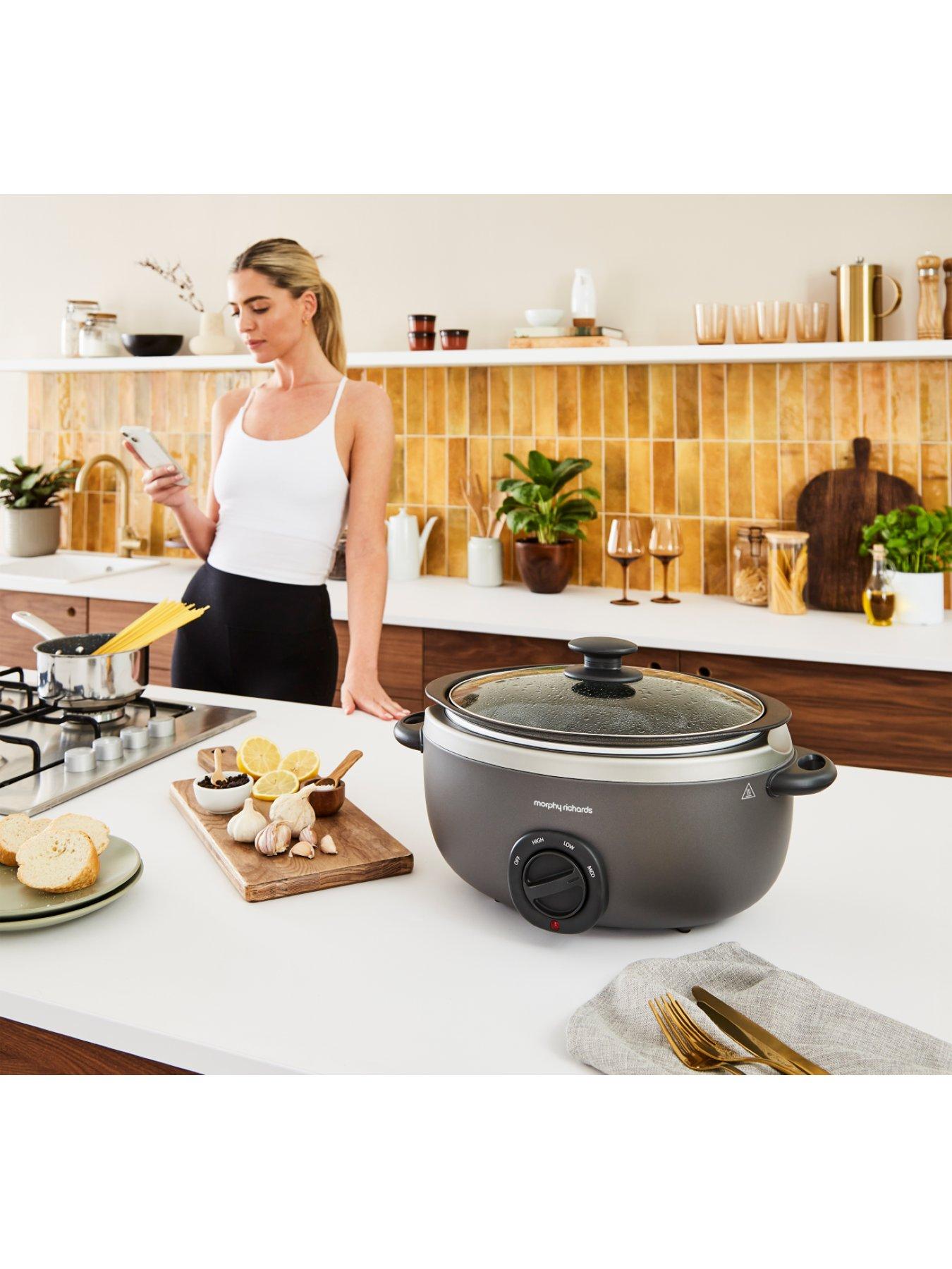 Image 7 of 8 of Morphy Richards Sear and Stew Titanium Slow Cooker 6.5L - Oval