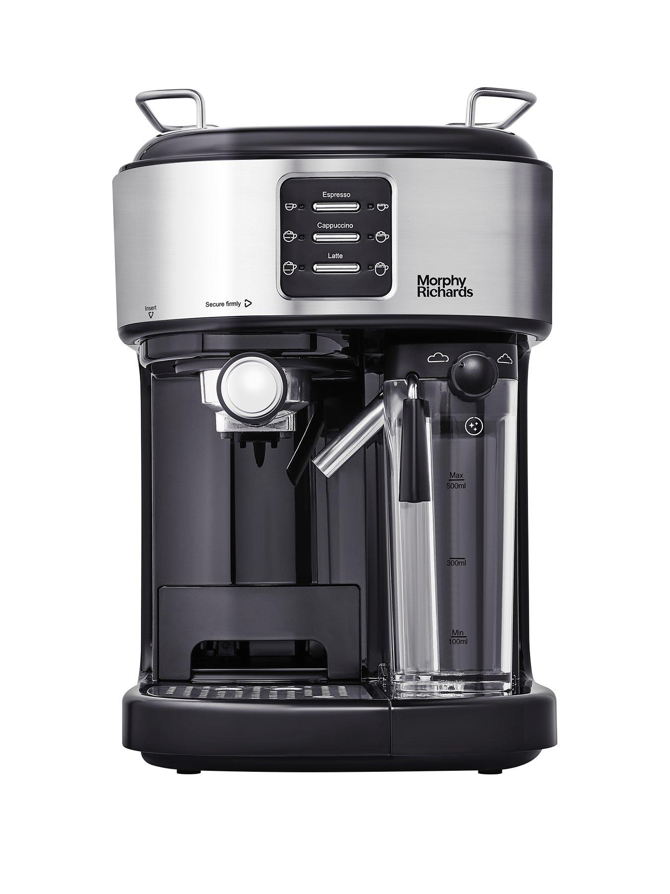 Product photograph of Morphy Richards Automatic Espresso Machine from very.co.uk