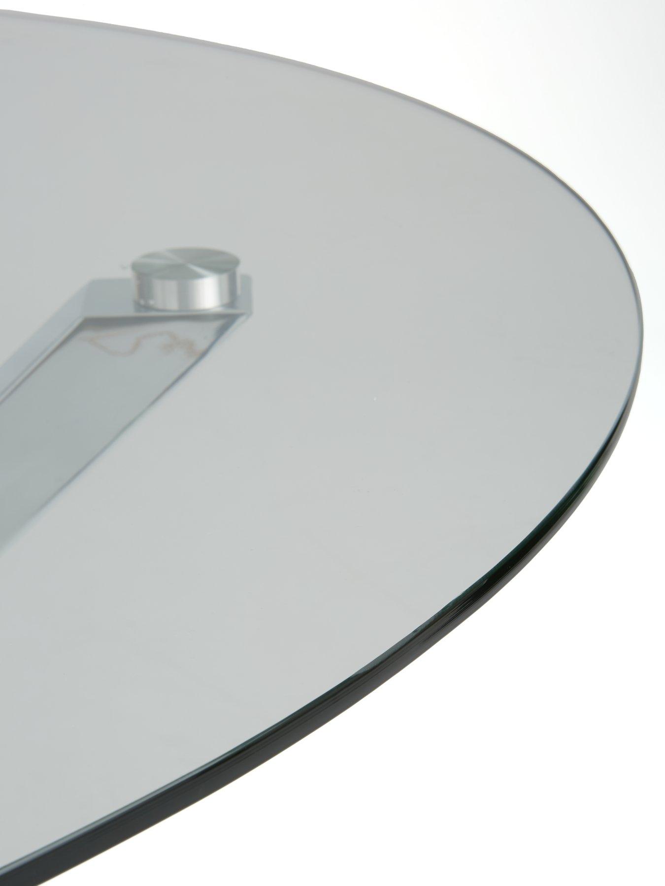 Image 6 of 6 of Very Home Chopstick 120 cm Round Dining Table +&nbsp;4 Alisha Chairs - Chrome/Grey