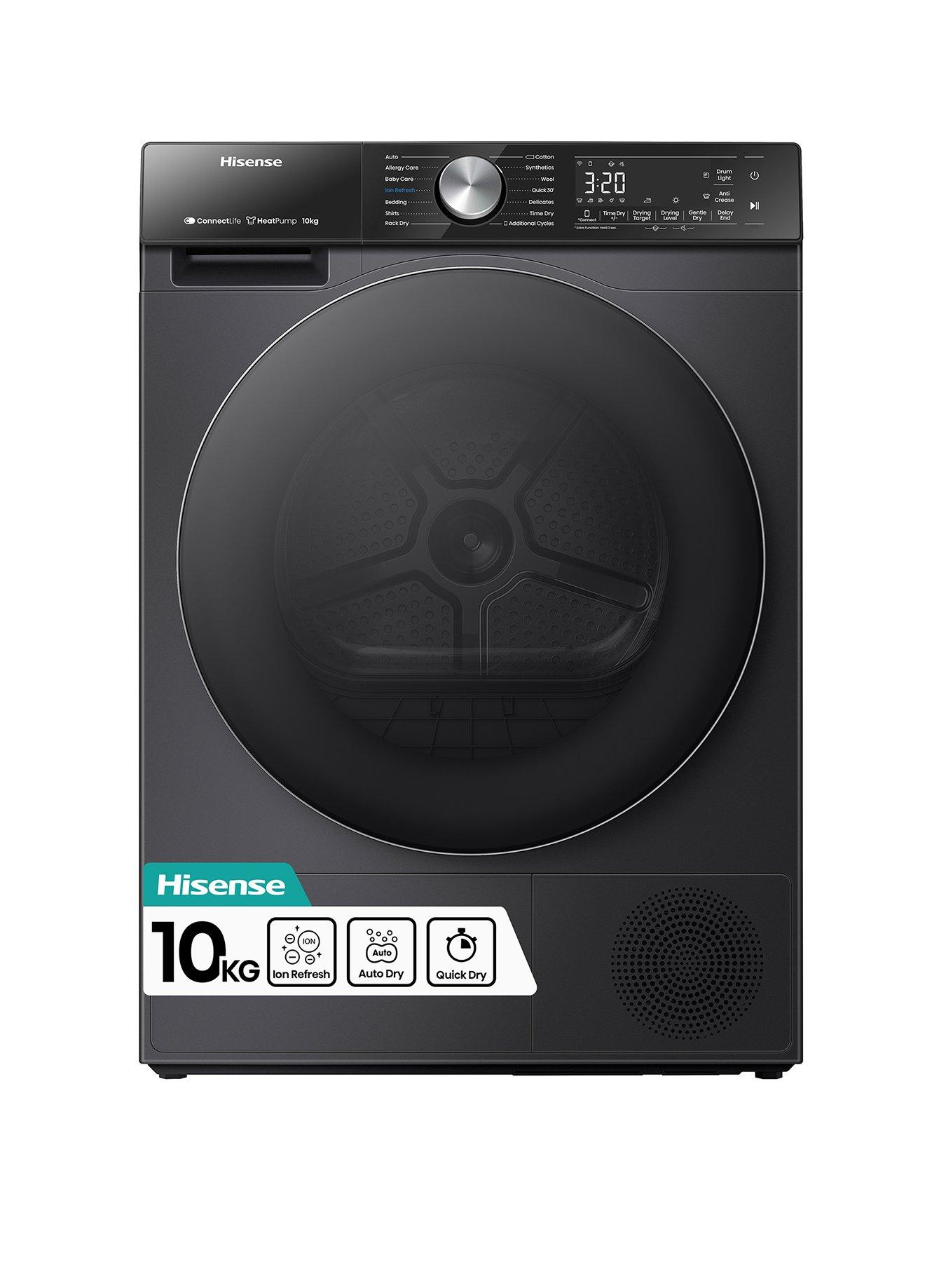 undefined 5S Series DH5S102BB 10kg Load Tumble Dryer with Touch Control, Ion Refresh - Black - A+++ Rated
