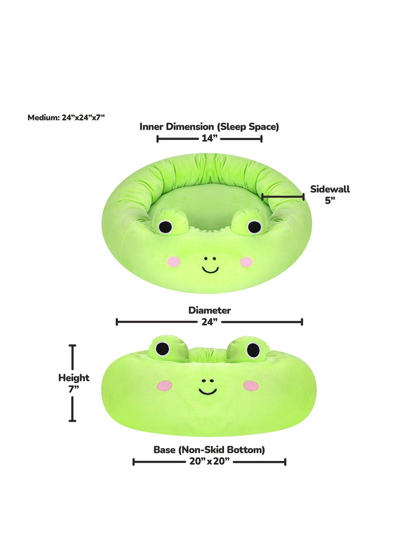 Image 2 of 7 of Squishmallows 30-Inch Wendy Frog Pet Bed - Large Ultrasoft Original Squishmallows Plush Pet Bed