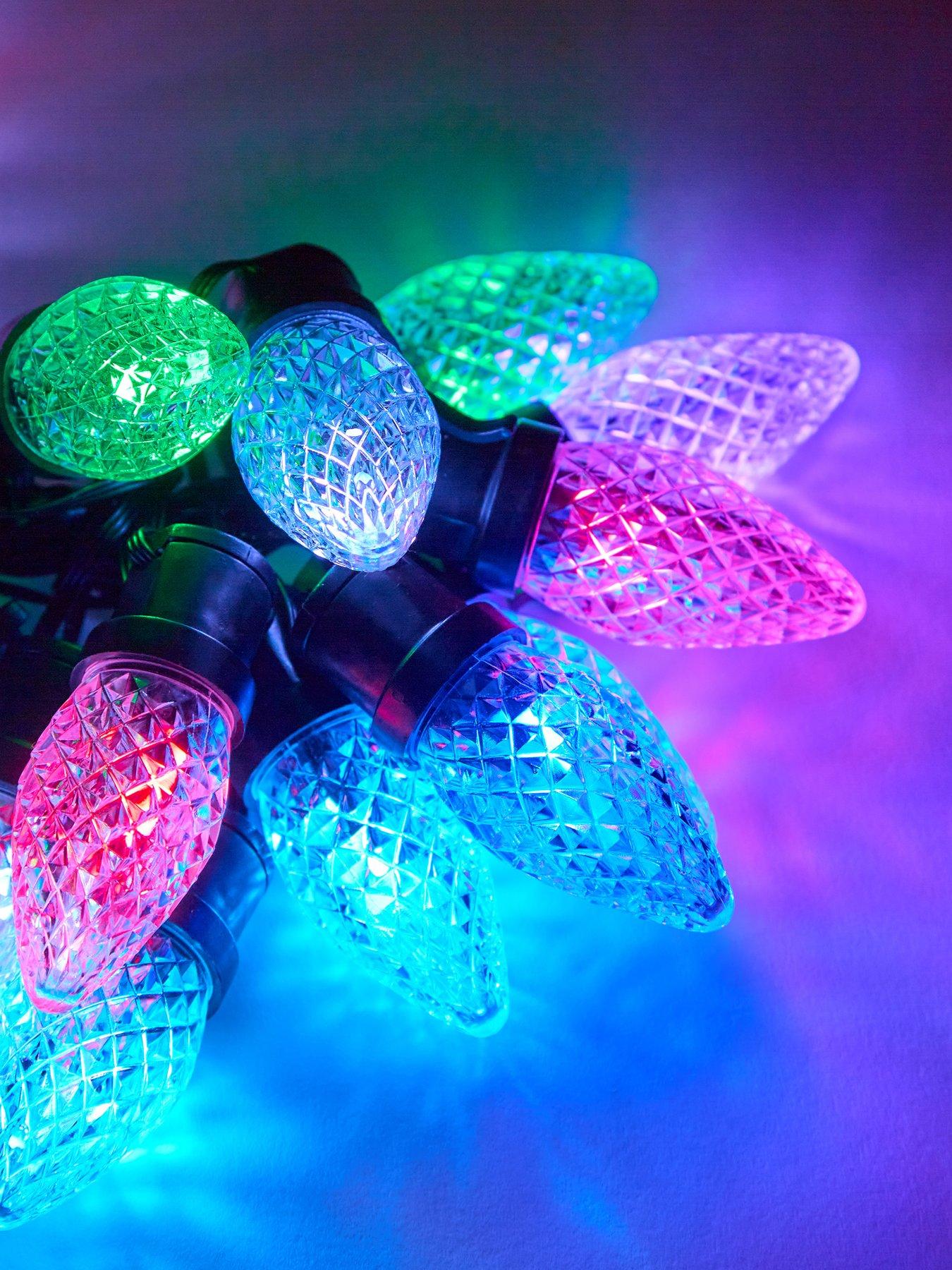 Product photograph of Festive Colour Changing Lights With Remote - Sound Activated from very.co.uk