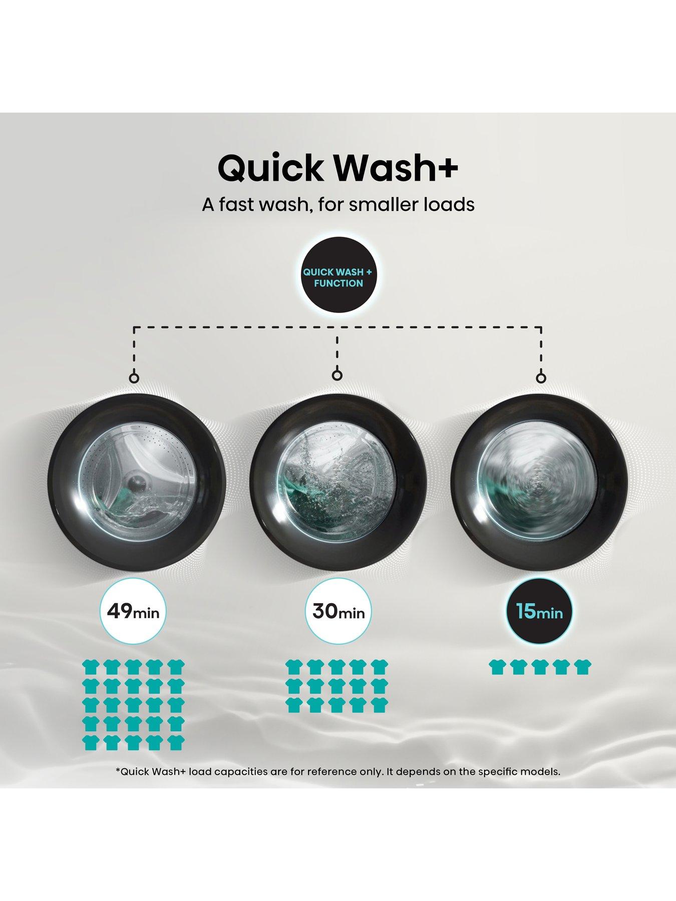 Image 6 of 8 of Hisense 3S Series WF3S9043BW3 9kg Wash, 1400 Spin, Steam Washing Machine - White - A Rated