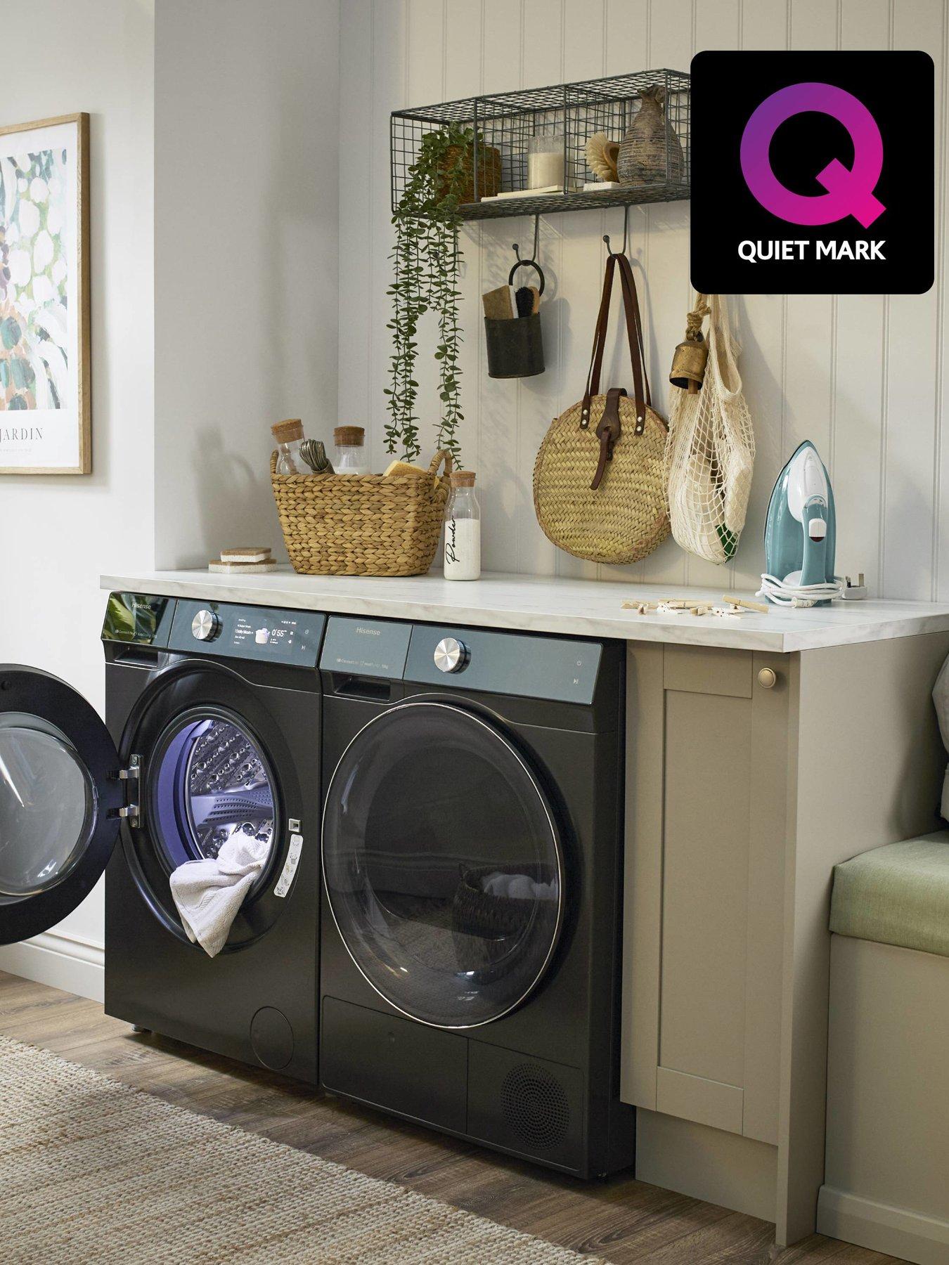 Image 2 of 8 of Hisense 7S Series WF7S1247BB 12kg Load, 1400 Spin, AI Washing Machine with Touch Control - Black - A Rated