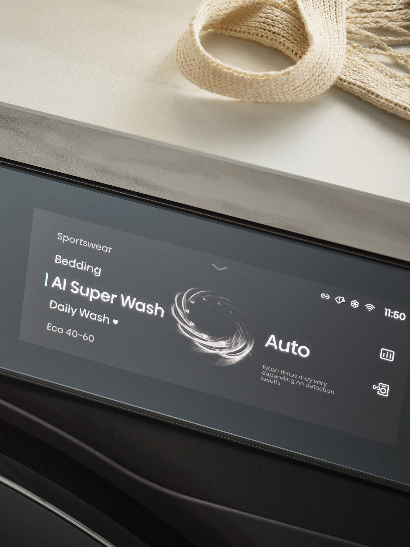 Image 3 of 8 of Hisense 7S Series WF7S1247BB 12kg Load, 1400 Spin, AI Washing Machine with Touch Control - Black - A Rated