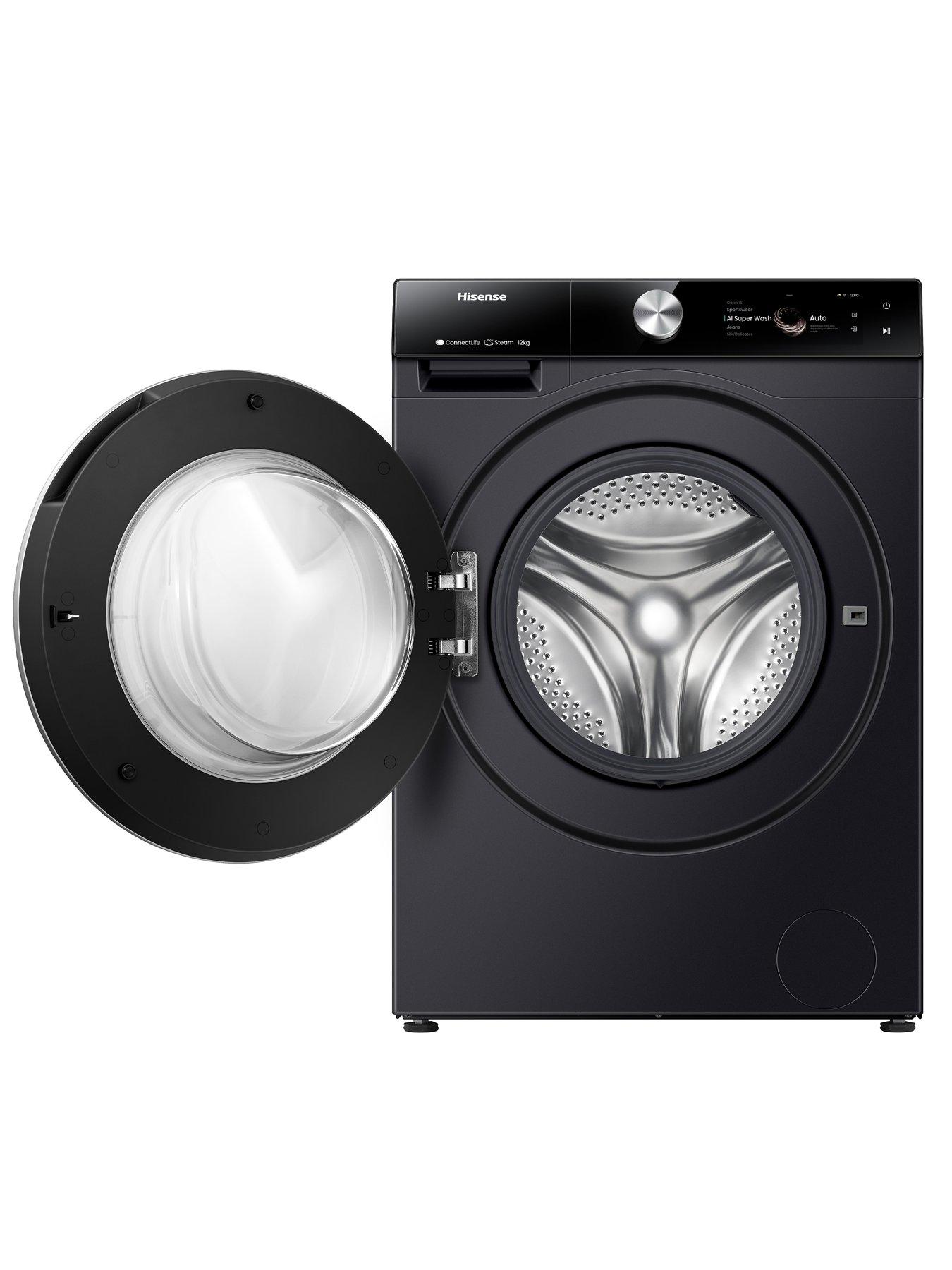 Image 5 of 8 of Hisense 7S Series WF7S1247BB 12kg Load, 1400 Spin, AI Washing Machine with Touch Control - Black - A Rated