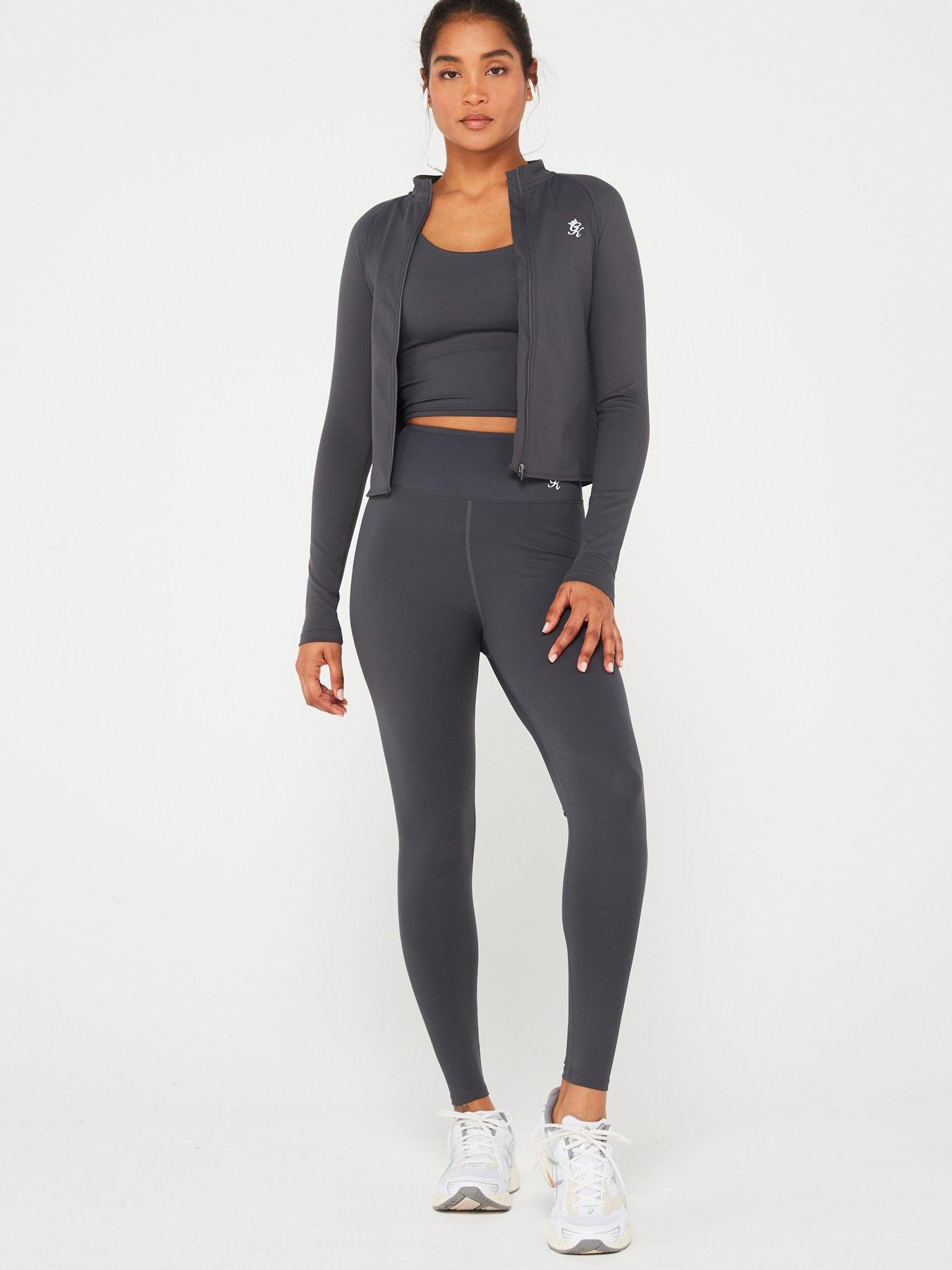 Gym King Womens 365 Full Zip Funnel - Grey | Very.co.uk