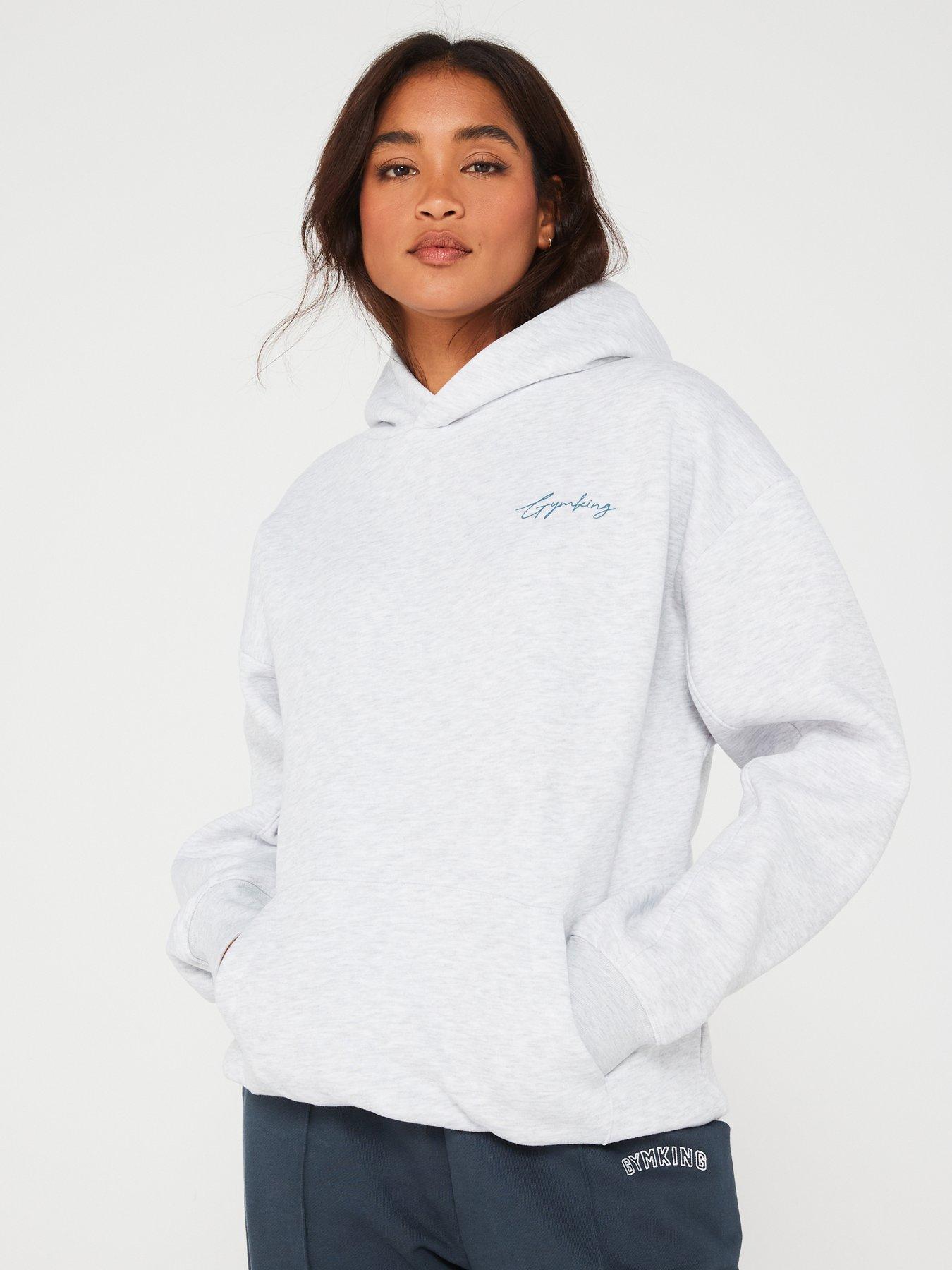 Gym King Womens Reset Oversized Hood - Cream | Very.co.uk