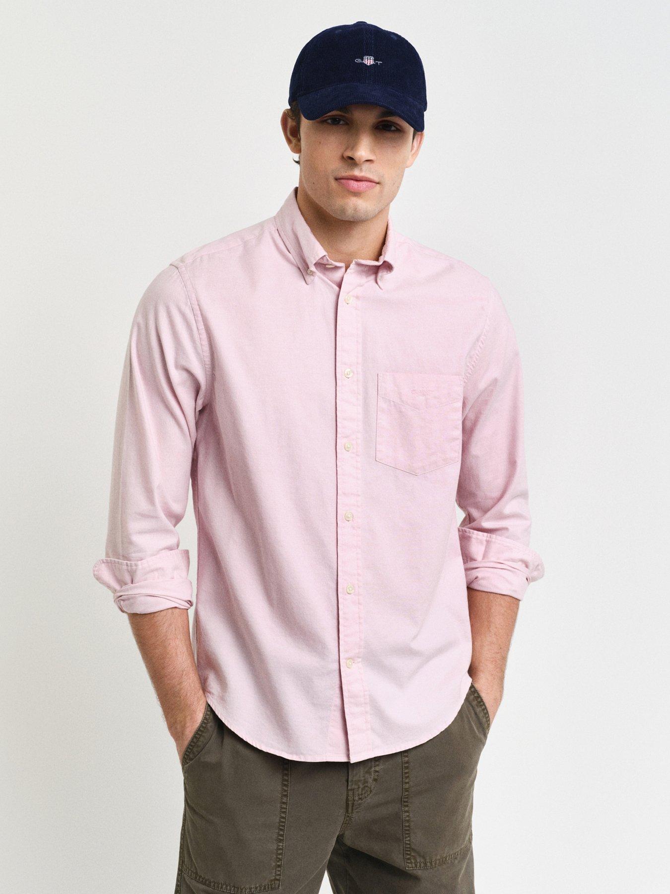 undefined Long Sleeve Oxford Shirt - Light Pink