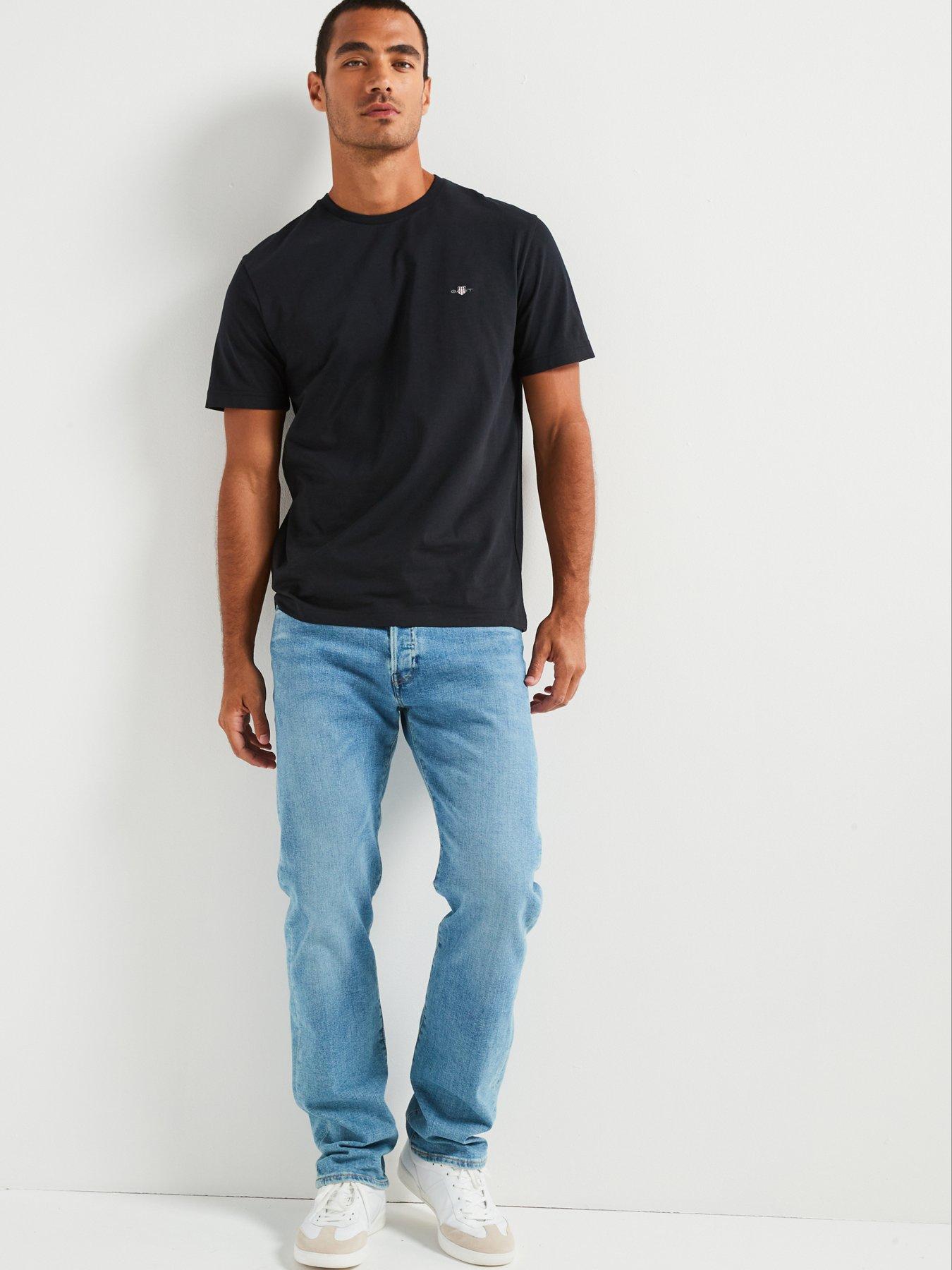 Image 3 of 5 of GANT Regular Fit Shield T-Shirt - Black