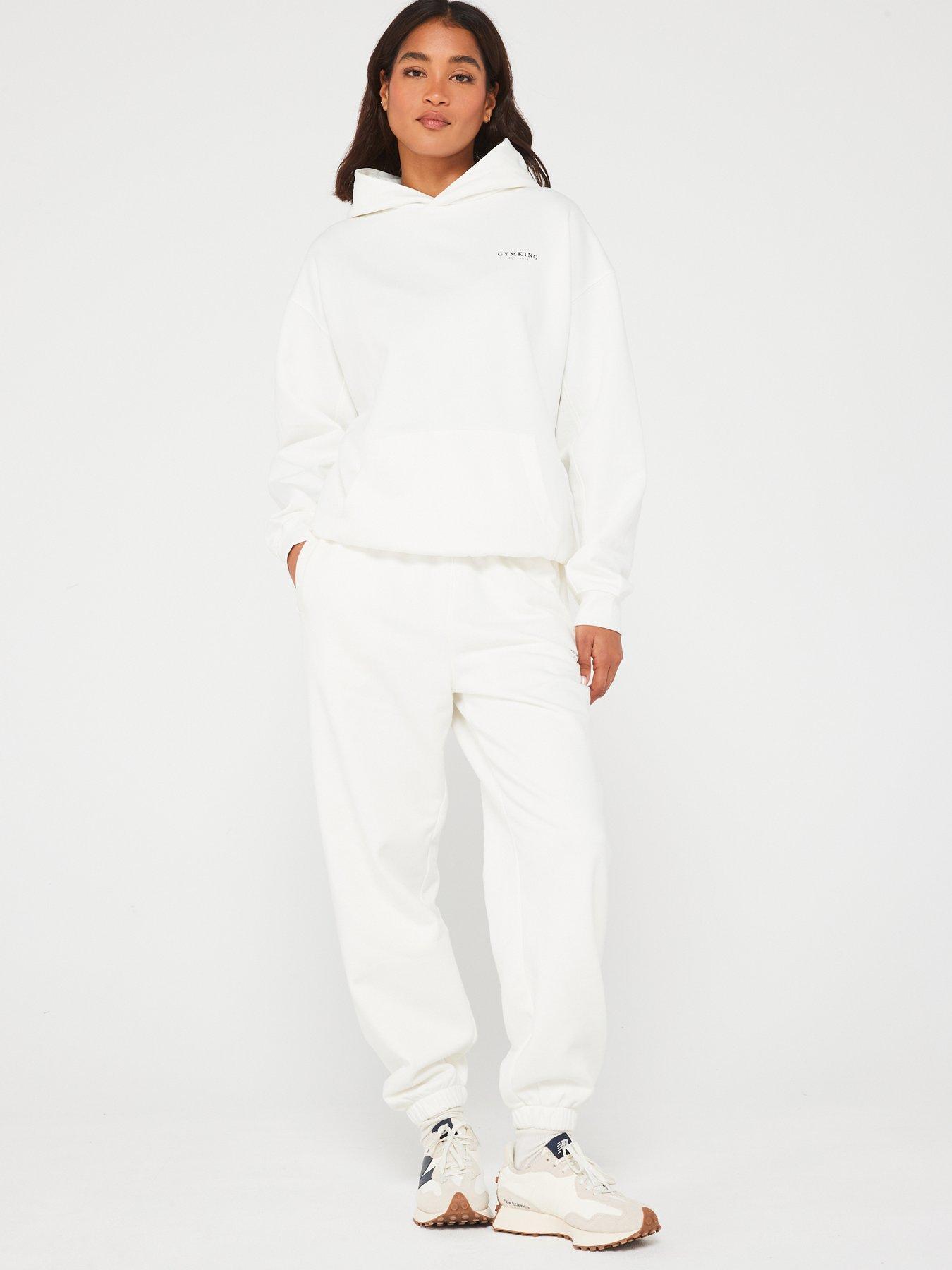 Gym King Womens Established Relaxed Fit Hood - Cream | Very.co.uk