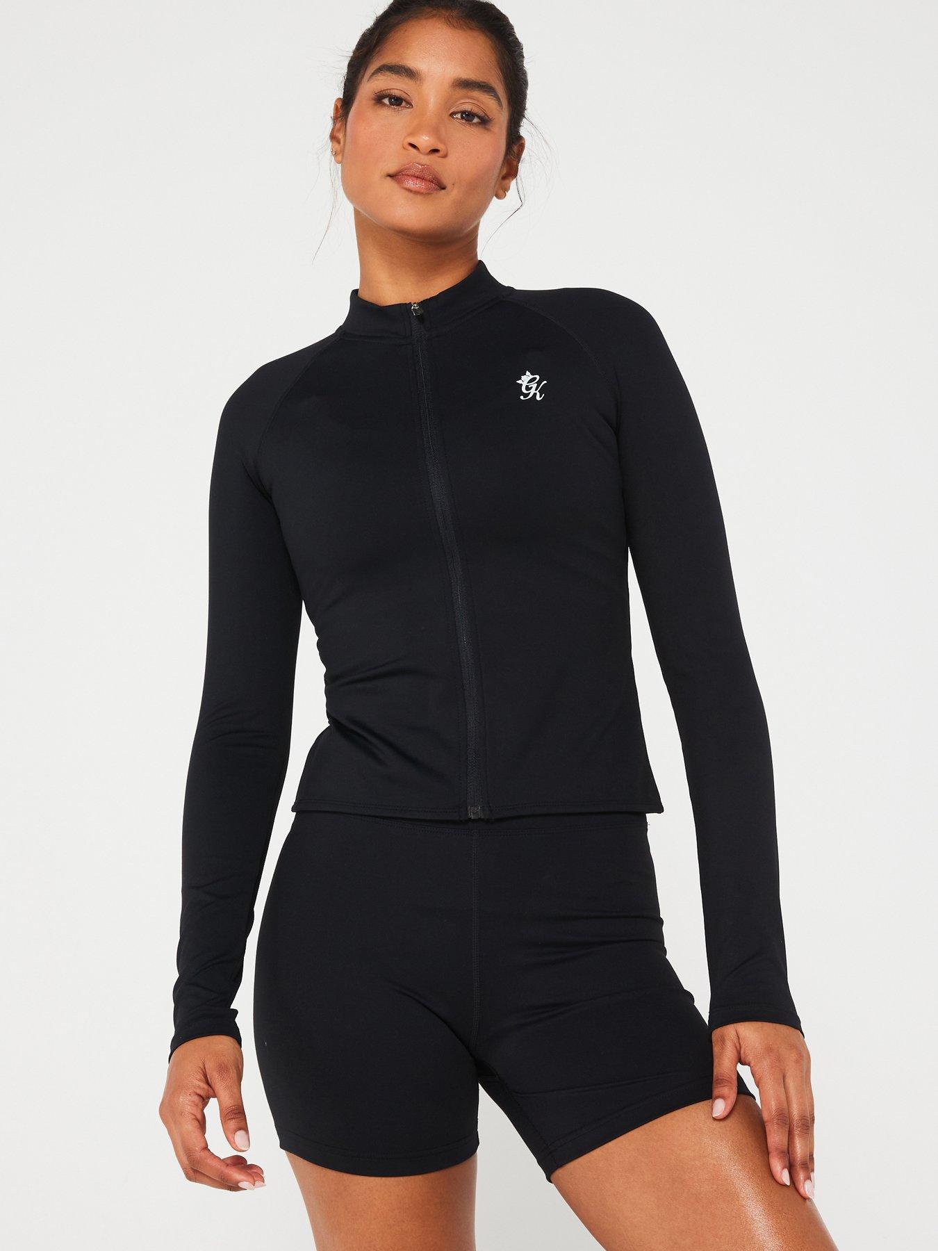 undefined Womens 365 Full Zip Funnel  - Black