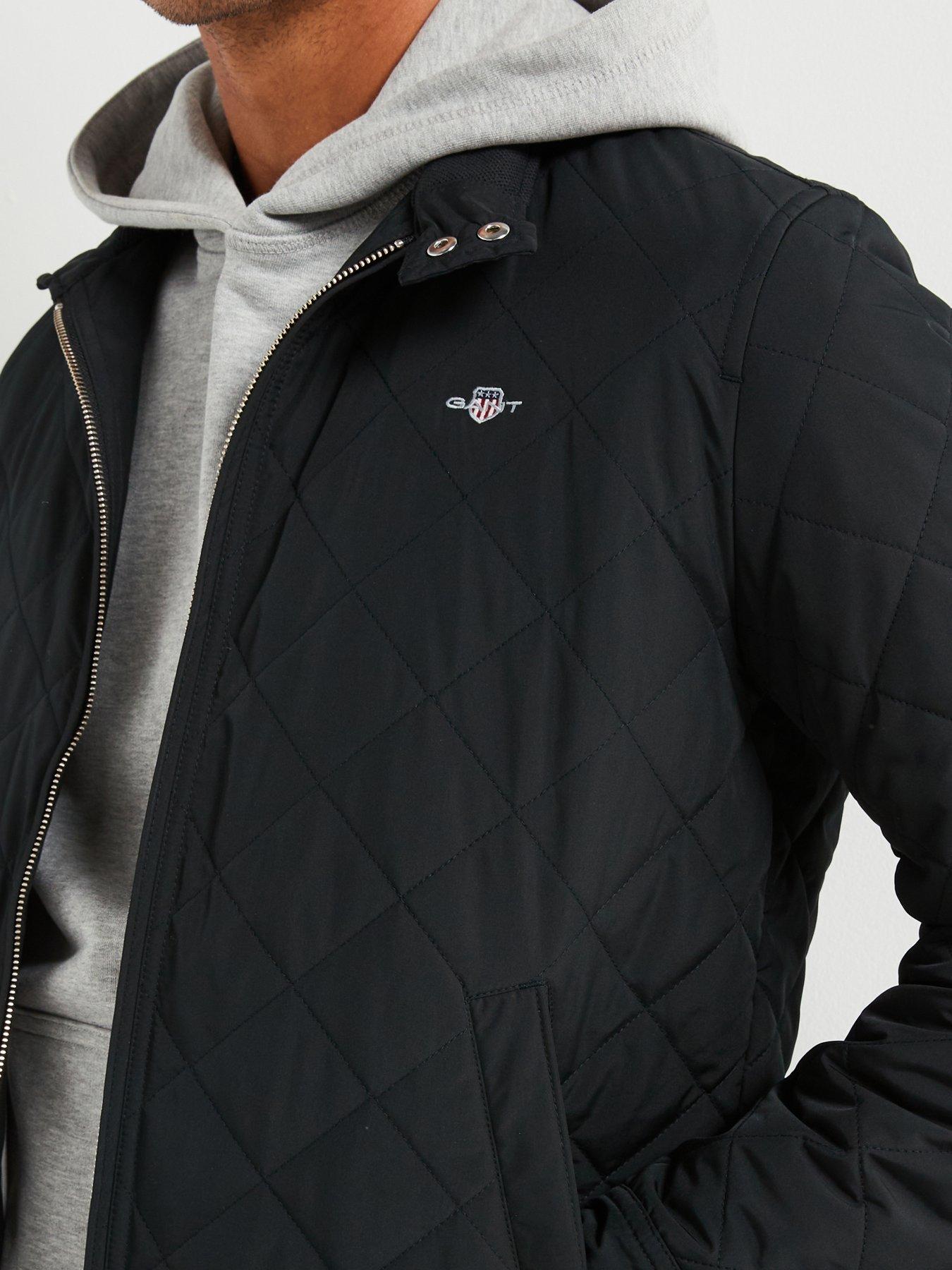 Image 4 of 6 of GANT Quilted Windcheater Jacket - Black