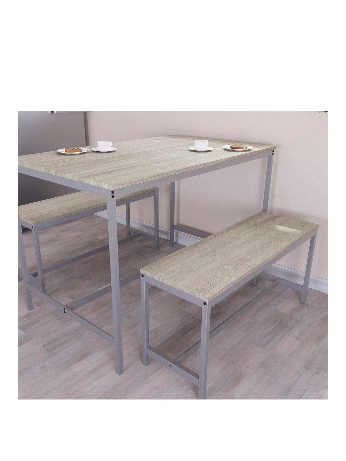 Image 2 of 7 of Vida Designs Roslyn 4 Seater Dining Table With Bench Set