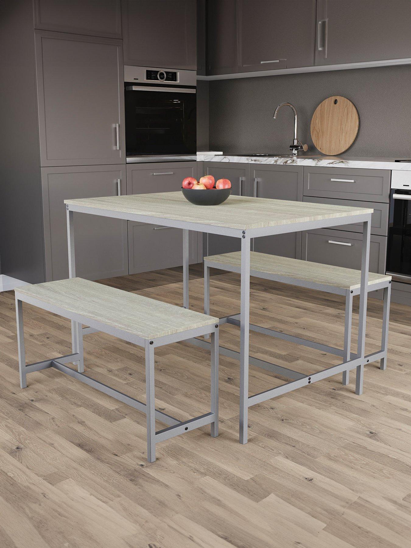 Image 5 of 7 of Vida Designs Roslyn 4 Seater Dining Table With Bench Set