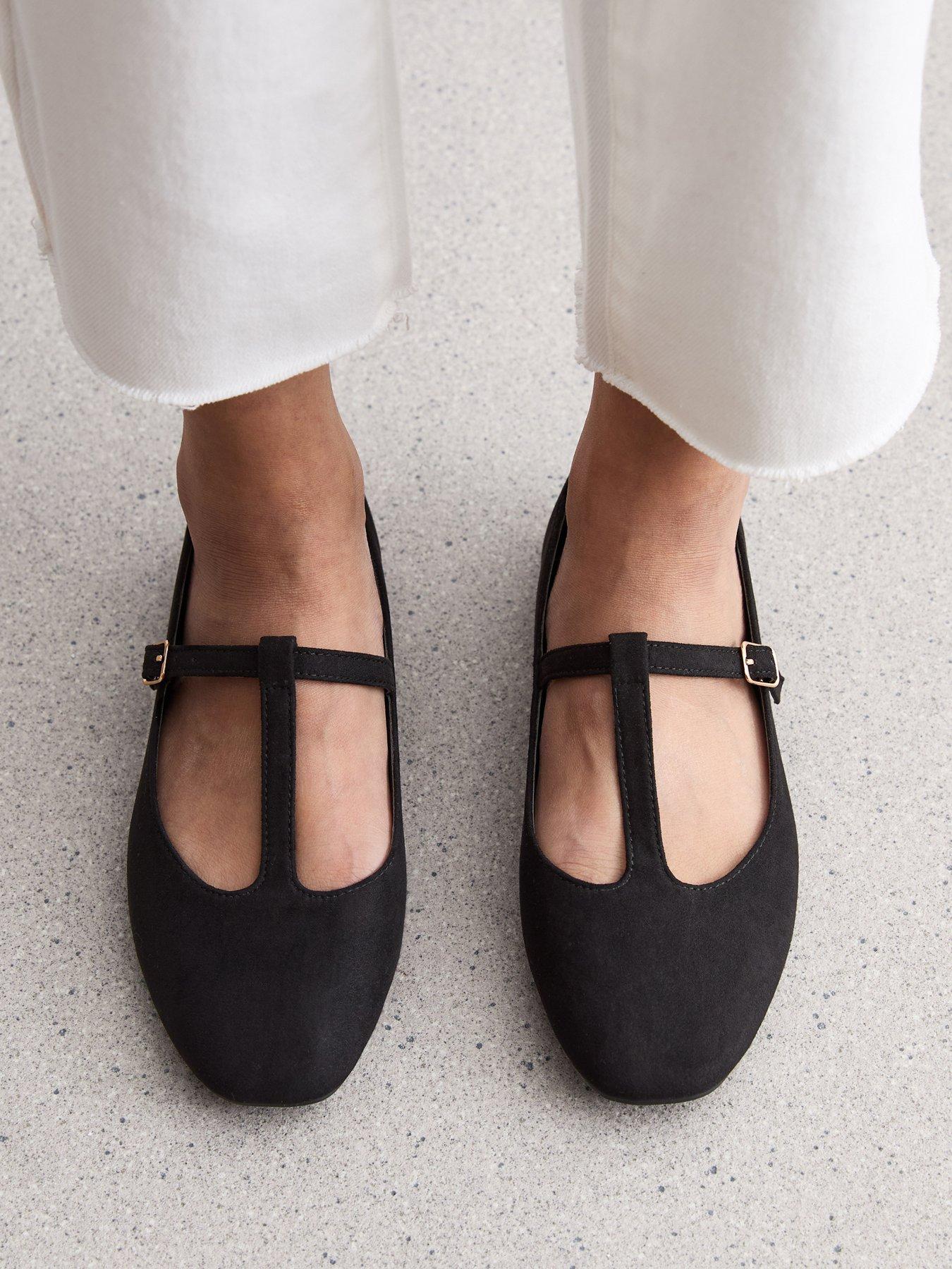 T strap shoes flats online