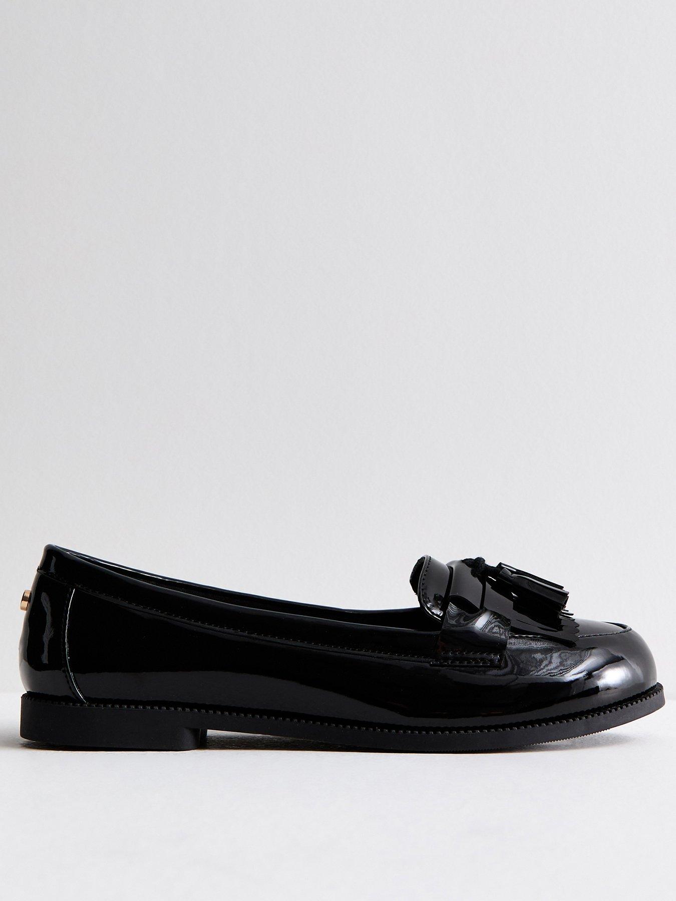 Next black patent loafers clearance