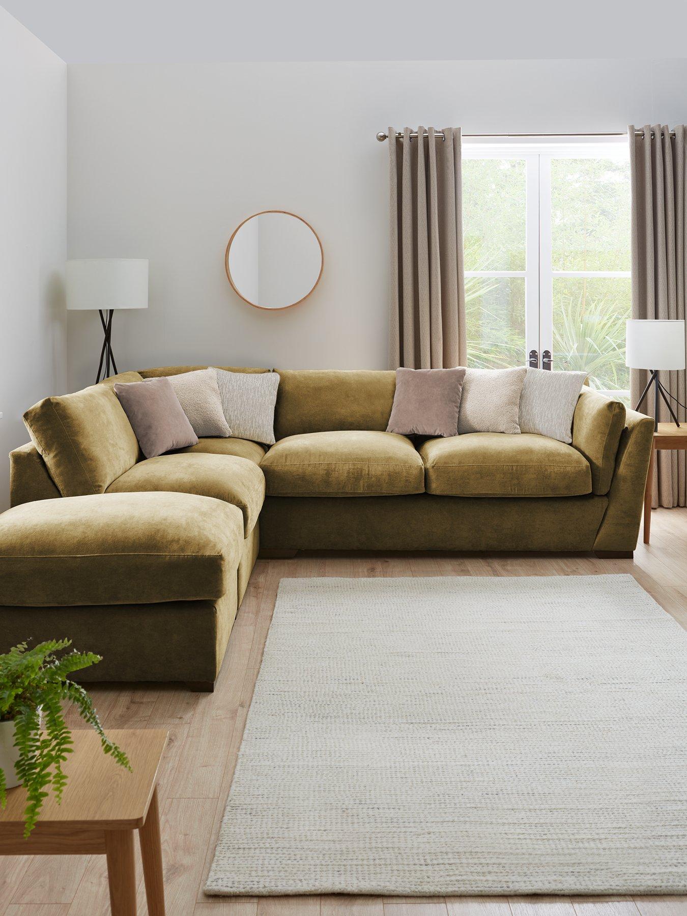 The Very Collection Lexington Left Hand Corner Chaise with Footstool - Made to Order in the UK - FSC® Certified