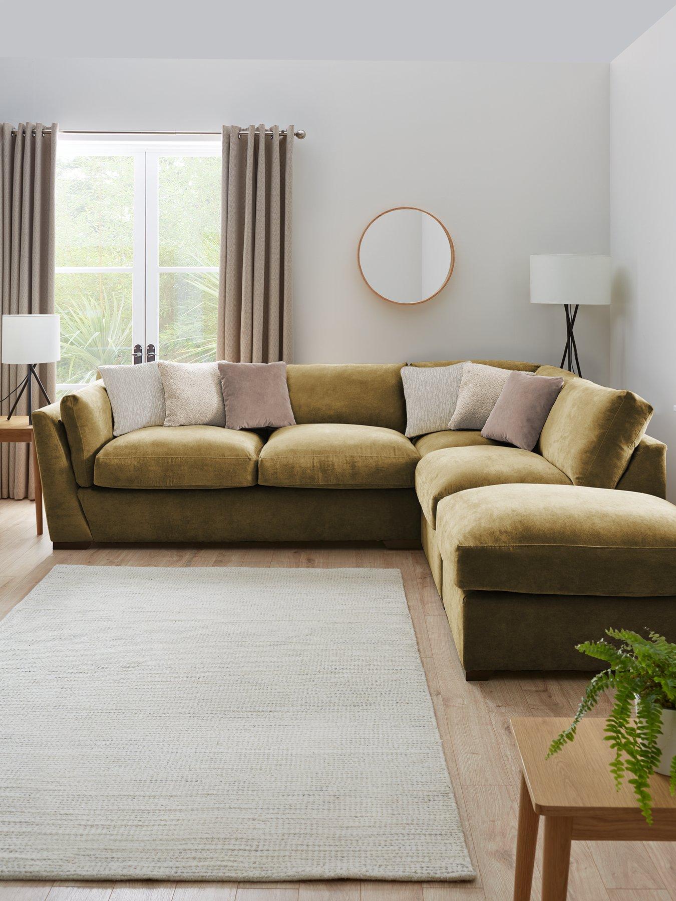 The Very Collection Lexington Right Hand Corner Chaise with Footstool - Made to Order in the UK - FSC® Certified