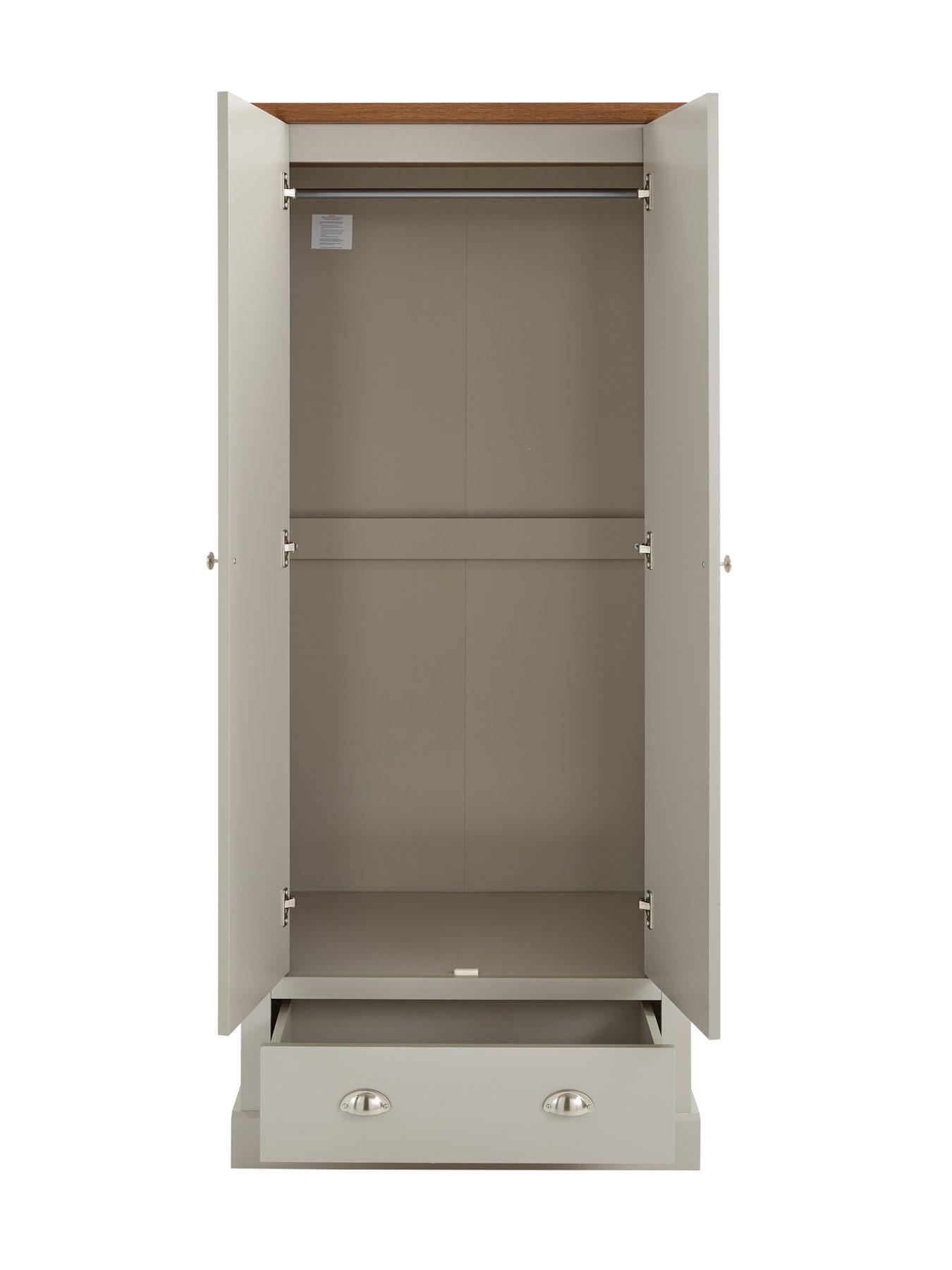 Image 4 of 7 of Very Home Crawford 3 Piece Package Deal - 2 Door Wardrobe, 4 Drawer Chest and 2 Drawer Bedside Chest