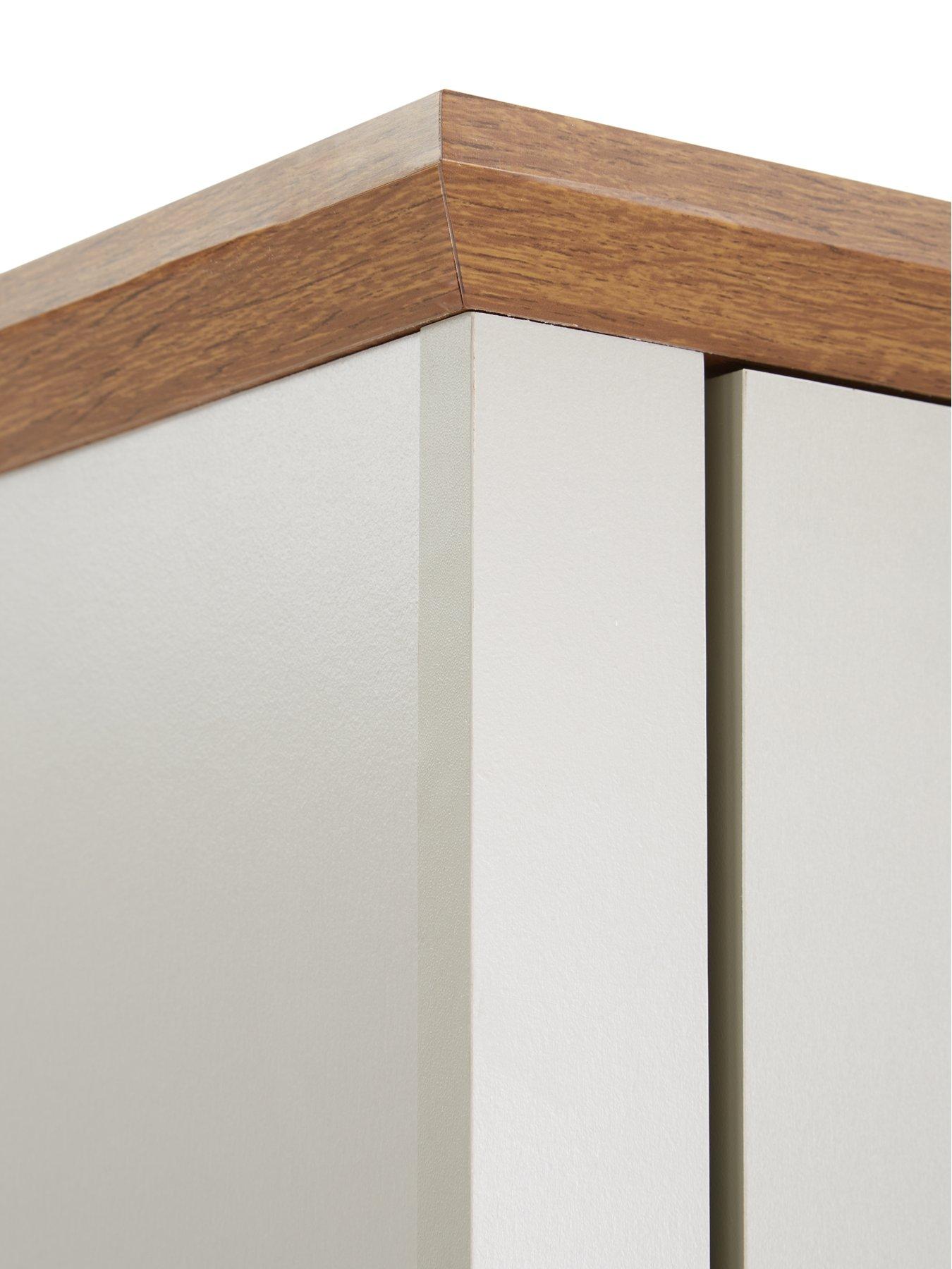 Image 7 of 7 of Very Home Crawford 3 Piece Package Deal - 2 Door Wardrobe, 4 Drawer Chest and 2 Drawer Bedside Chest